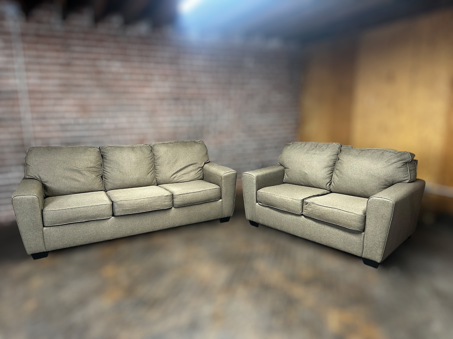Free Delivery-Ashley grayish brown sofa couch and loveseat Image #2 | Ivy Store