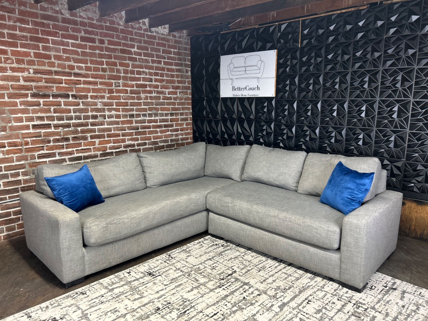 Delivery Available RH gray 2pc sectional couch sofa Image #1 | Ivy Store