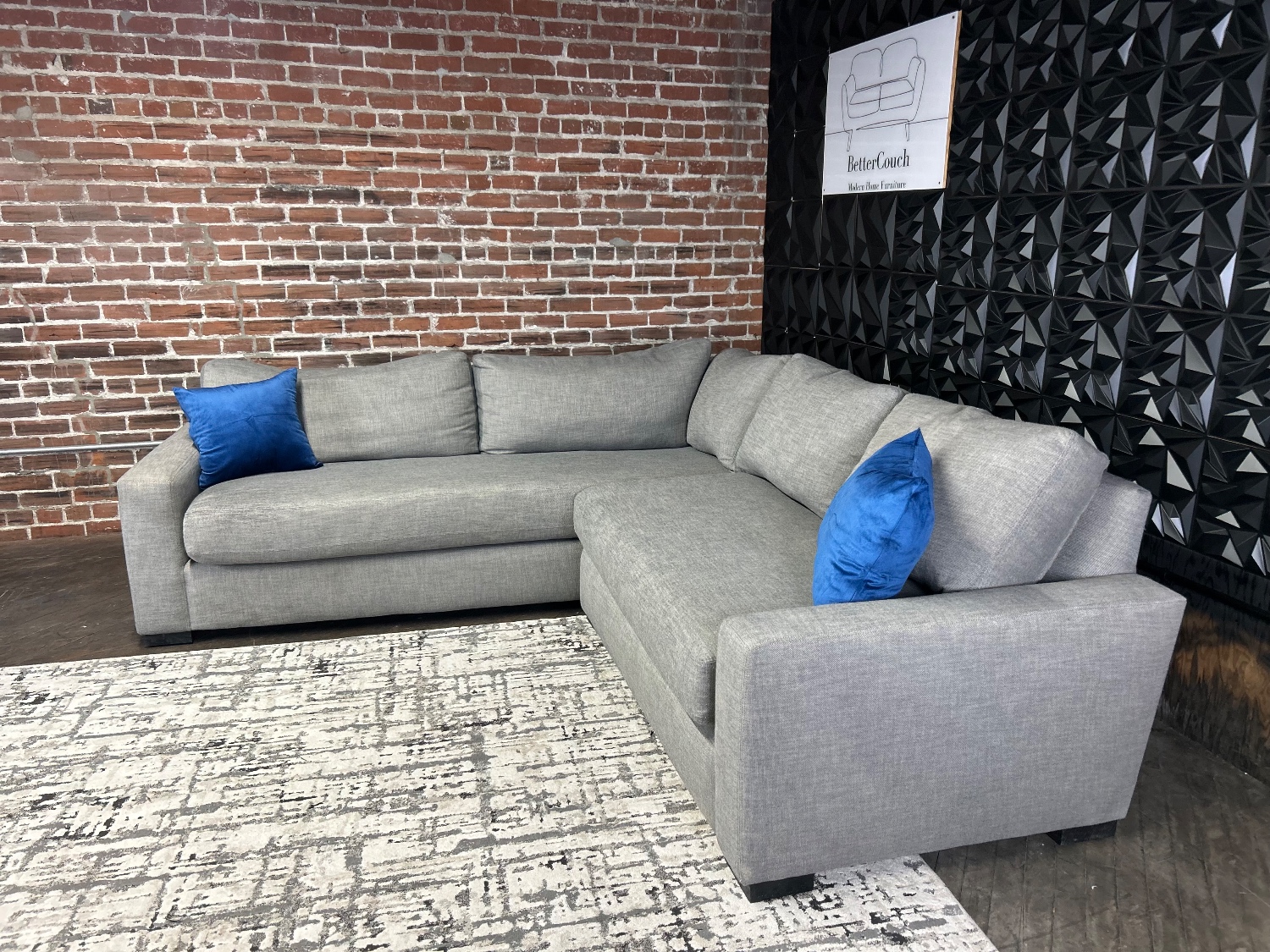 Delivery Available RH gray 2pc sectional couch sofa Image #2 | Ivy Store