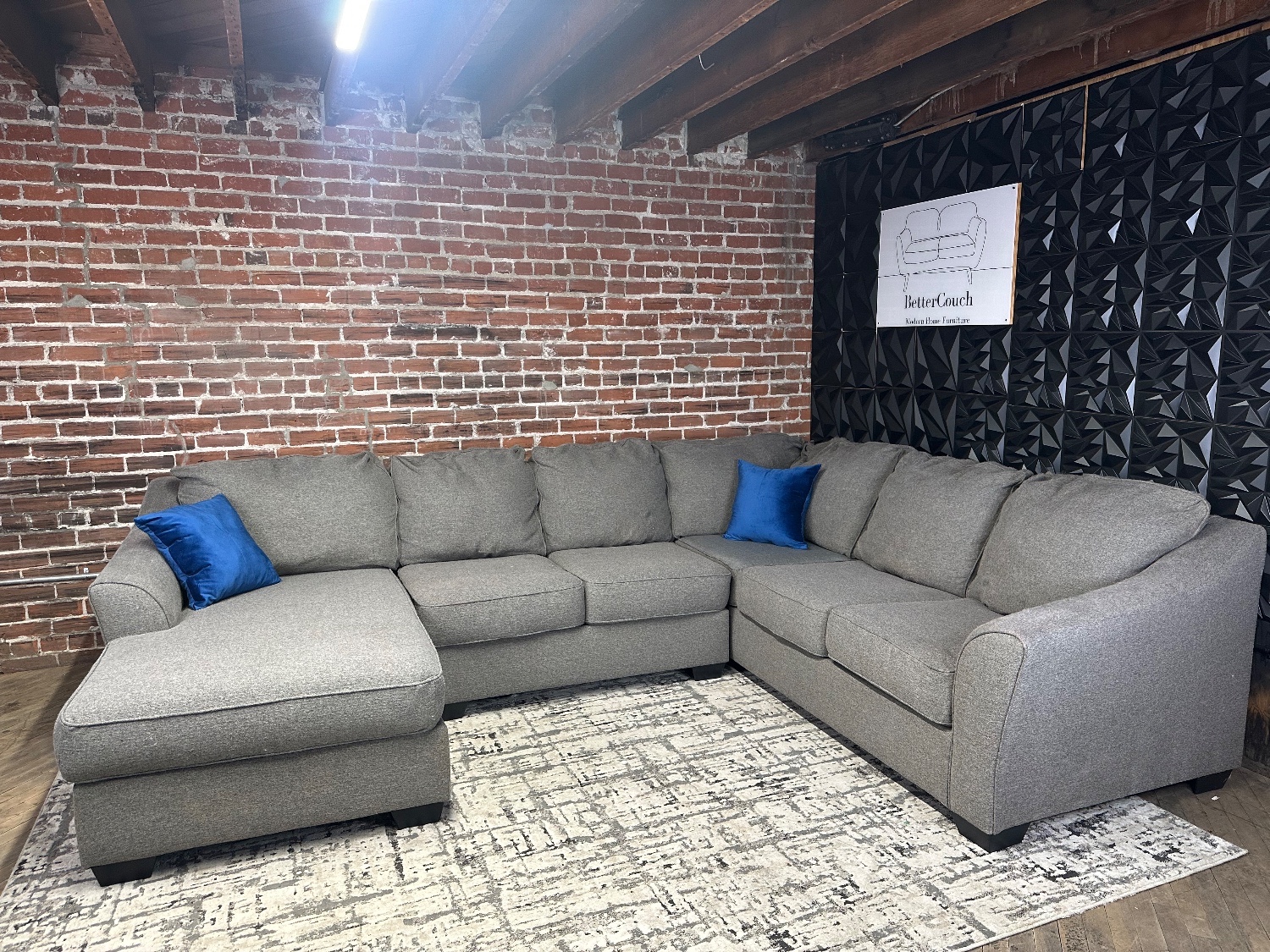 Free Delivery- Ashley gray U shape sectional sofa couch Image #1 | Ivy Store