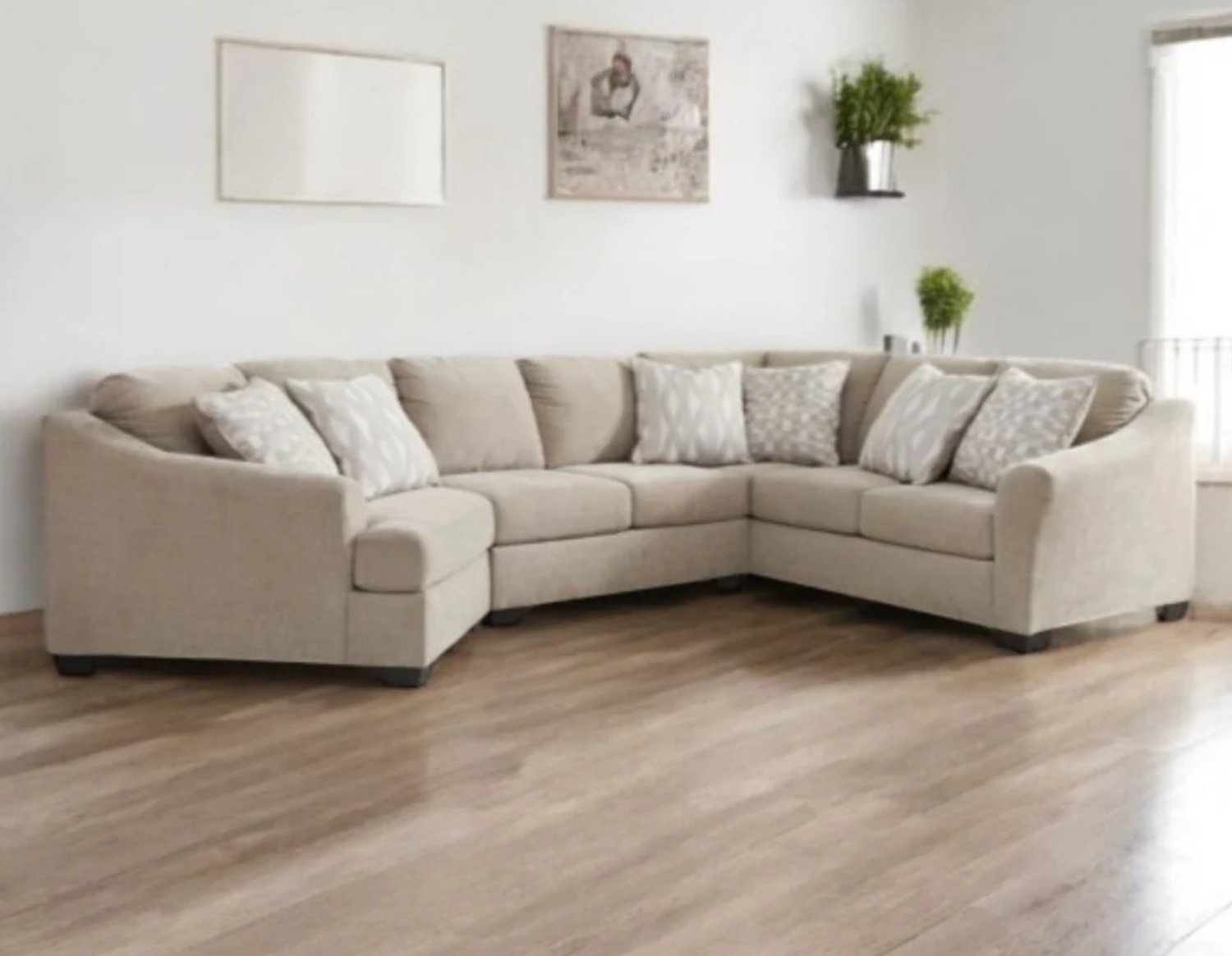 Brogan Bay 3pc Sectional w/Cuddle Corner | 🚛 WHITE GLOVE DELIVERY Image #2 | Ivy Store