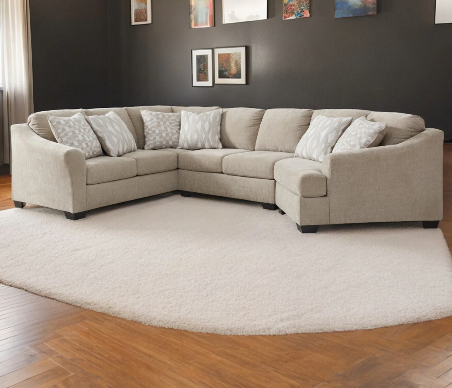 Brogan Bay 3pc Sectional | 🚛 WHITE GLOVE DELIVERY Image #1 | Ivy Store