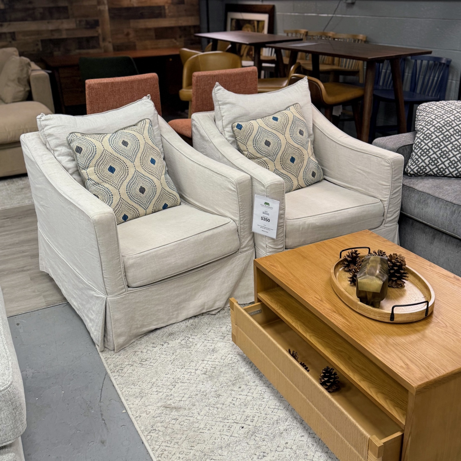 Cisco Home Rebecca Swivel Chairs | 🚛 WHITE GLOVE DELIVERY Image #1 | Ivy Store