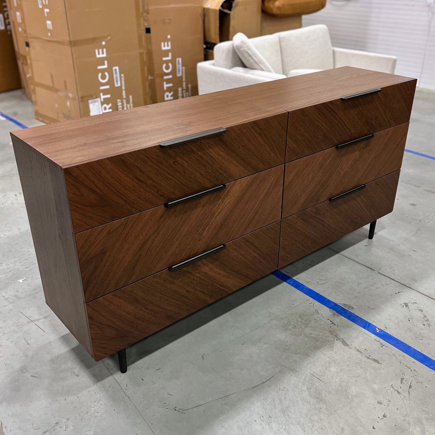 ARTICLE - Nera Dresser (Walnut) | 🚛 WHITE GLOVE DELIVERY image | Ivy Store