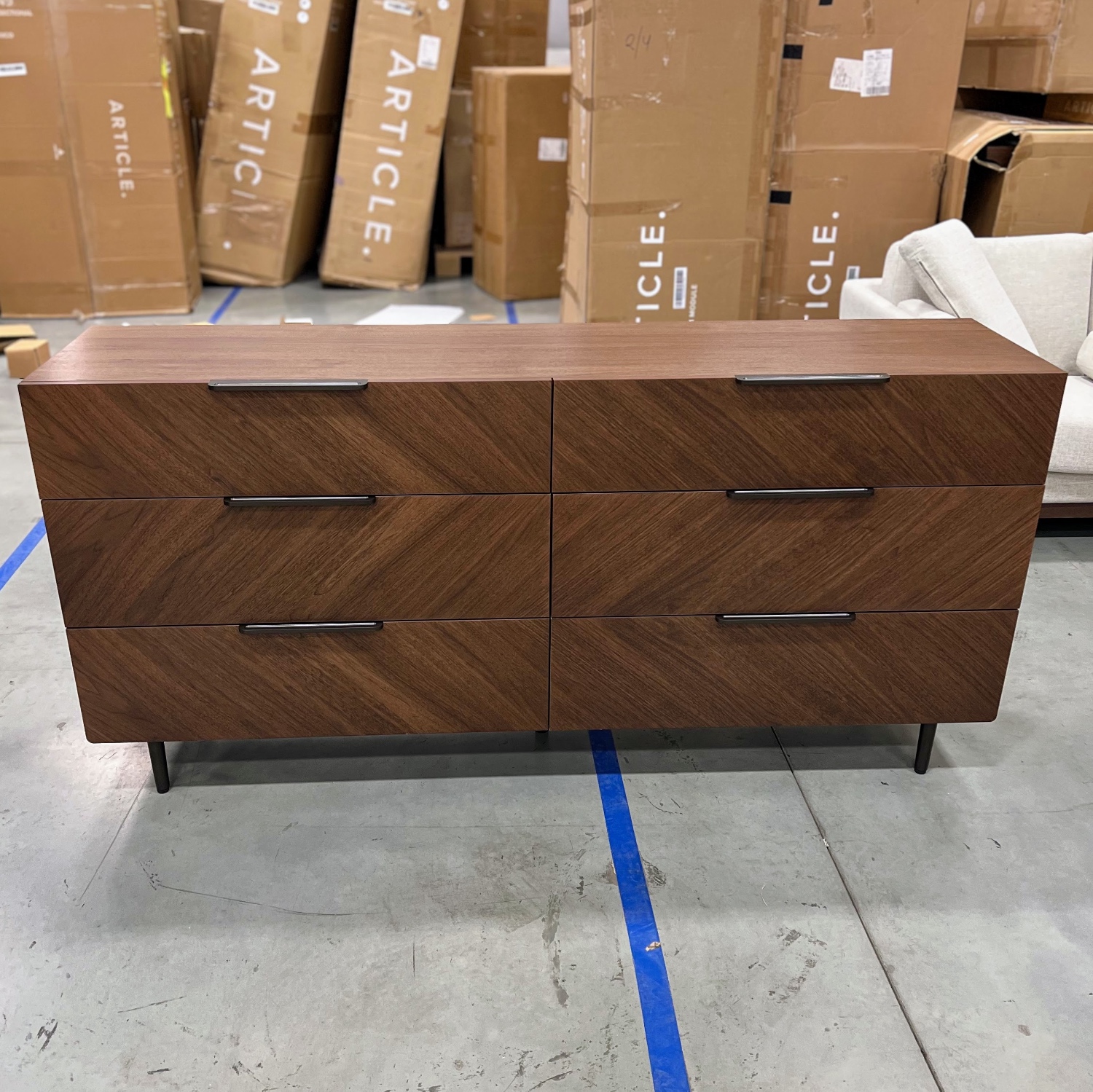 ARTICLE - Nera Dresser (Walnut) | 🚛 WHITE GLOVE DELIVERY image | Ivy Store