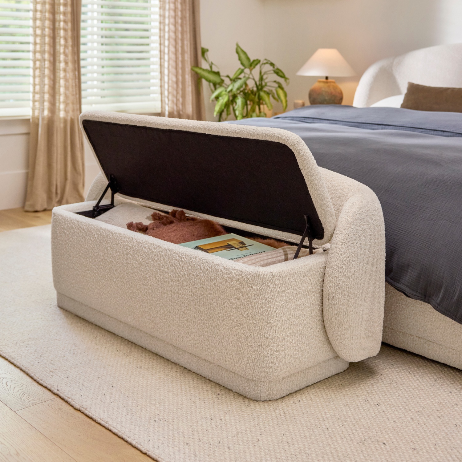 ARTICLE - Kayra 57.5" Storage Bench | 🚛 WHITE GLOVE DELIVERY Image #2 | Ivy Store