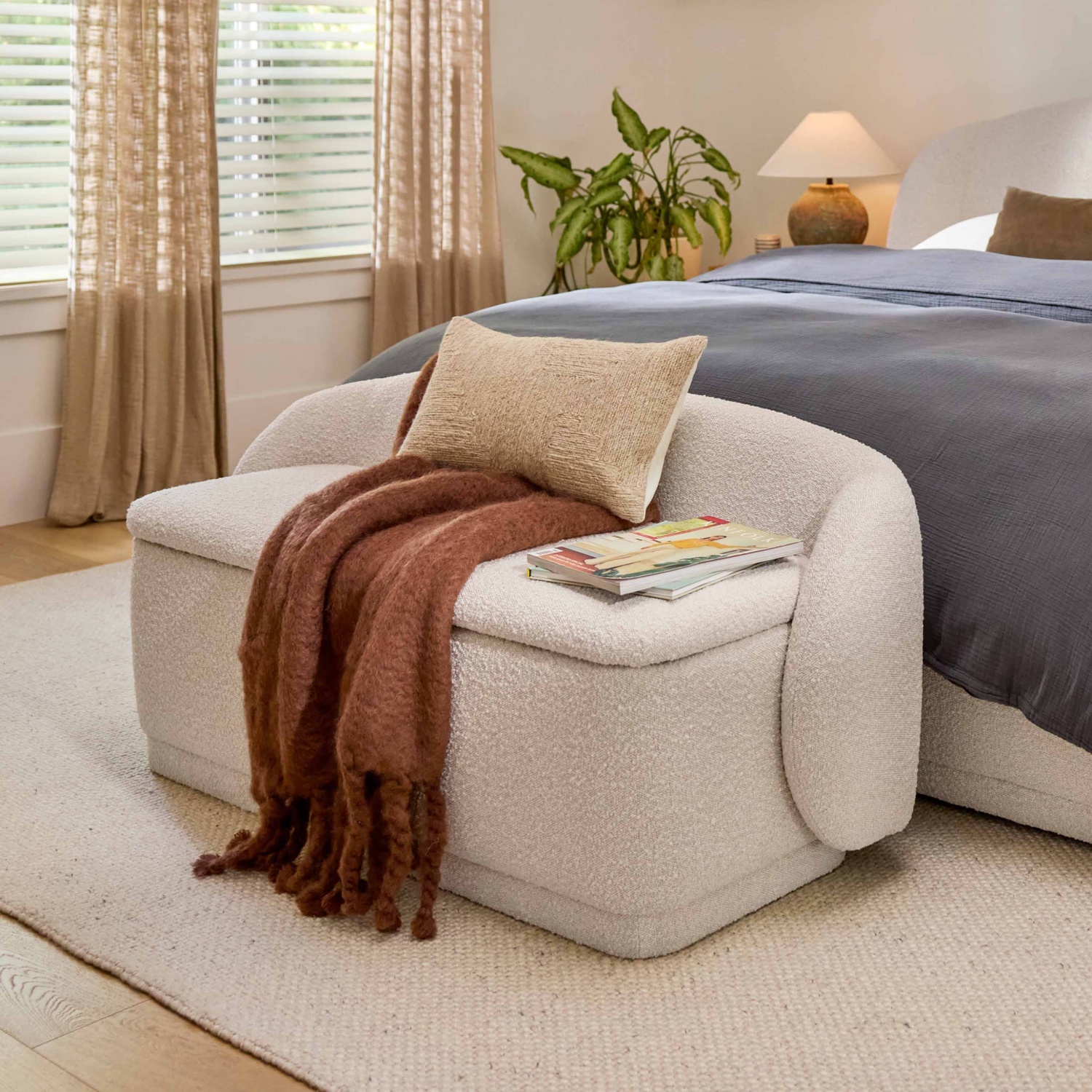 ARTICLE - Kayra 57.5" Storage Bench | 🚛 WHITE GLOVE DELIVERY Image #1 | Ivy Store