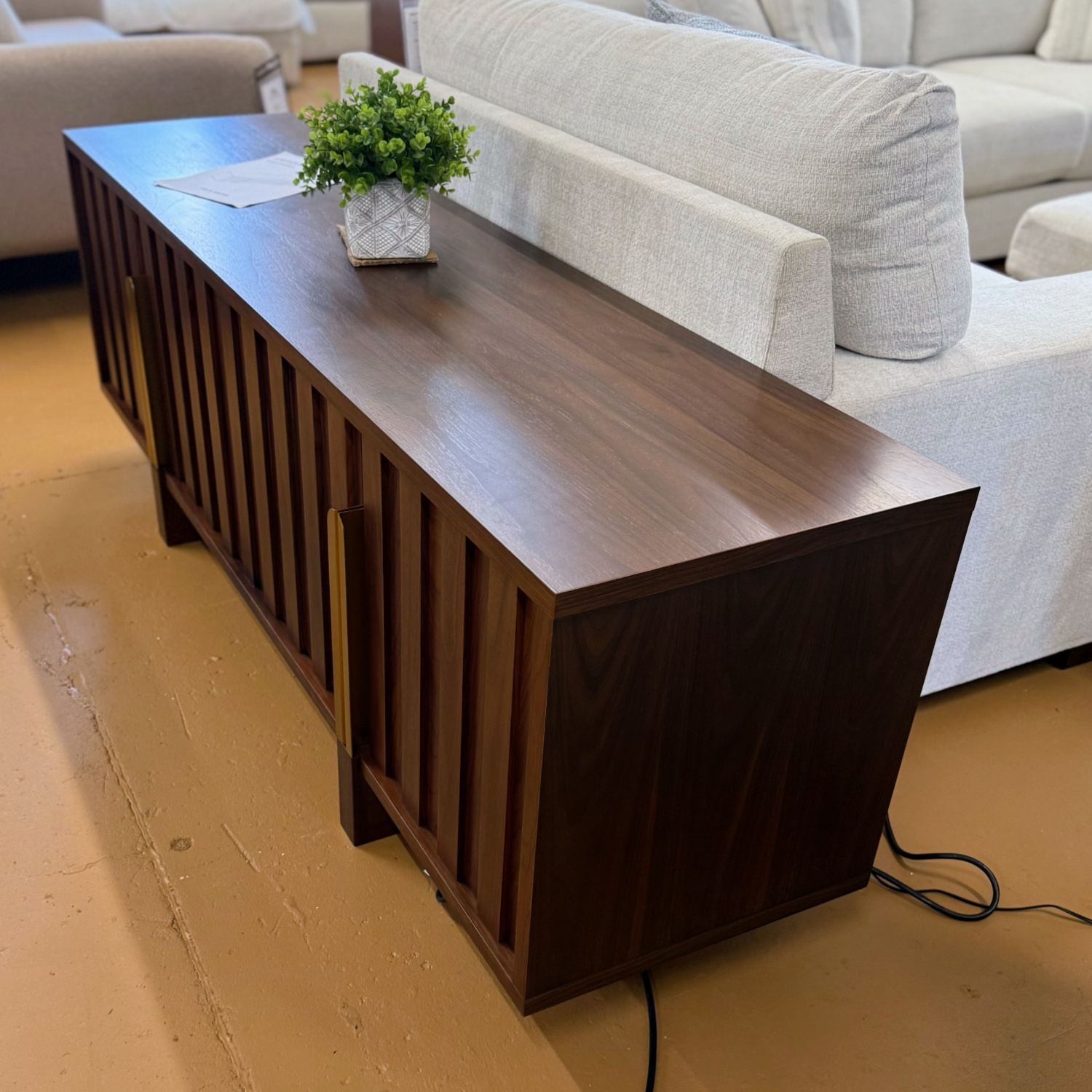 ARTICLE -Felix 72" Media Unit (Walnut) | 🚛 WHITE GLOVE DELIVERY Image #2 | Ivy Store