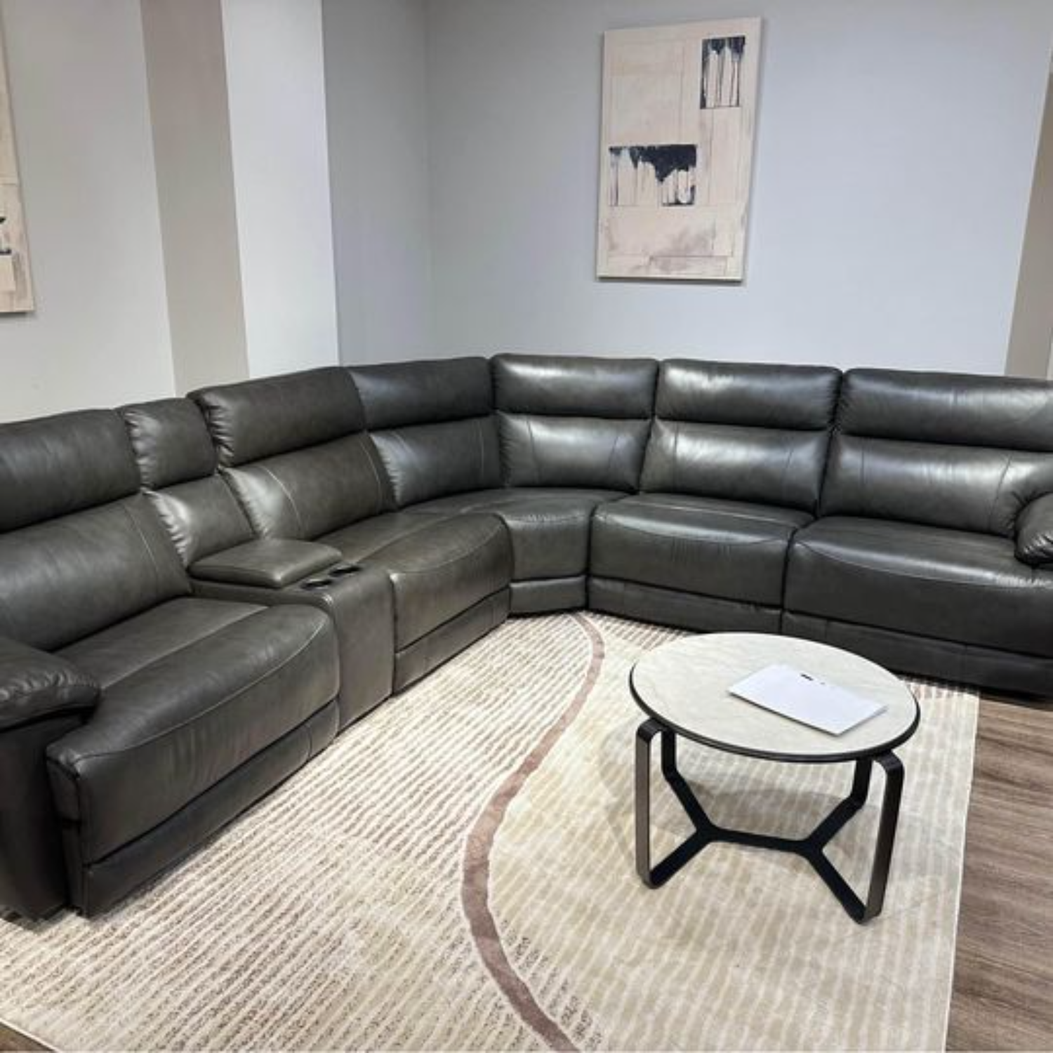 NEW Power Reclining Leather Sectional - Delivery and Financing Available! Image #1 | Ivy Store