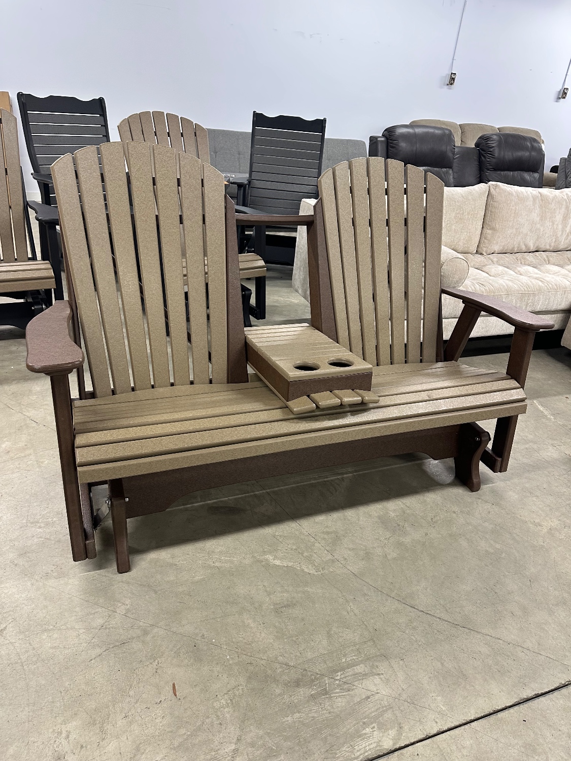 Amish Polywood Outdoor Glider - Delivery and Financing Available! image | Ivy Store