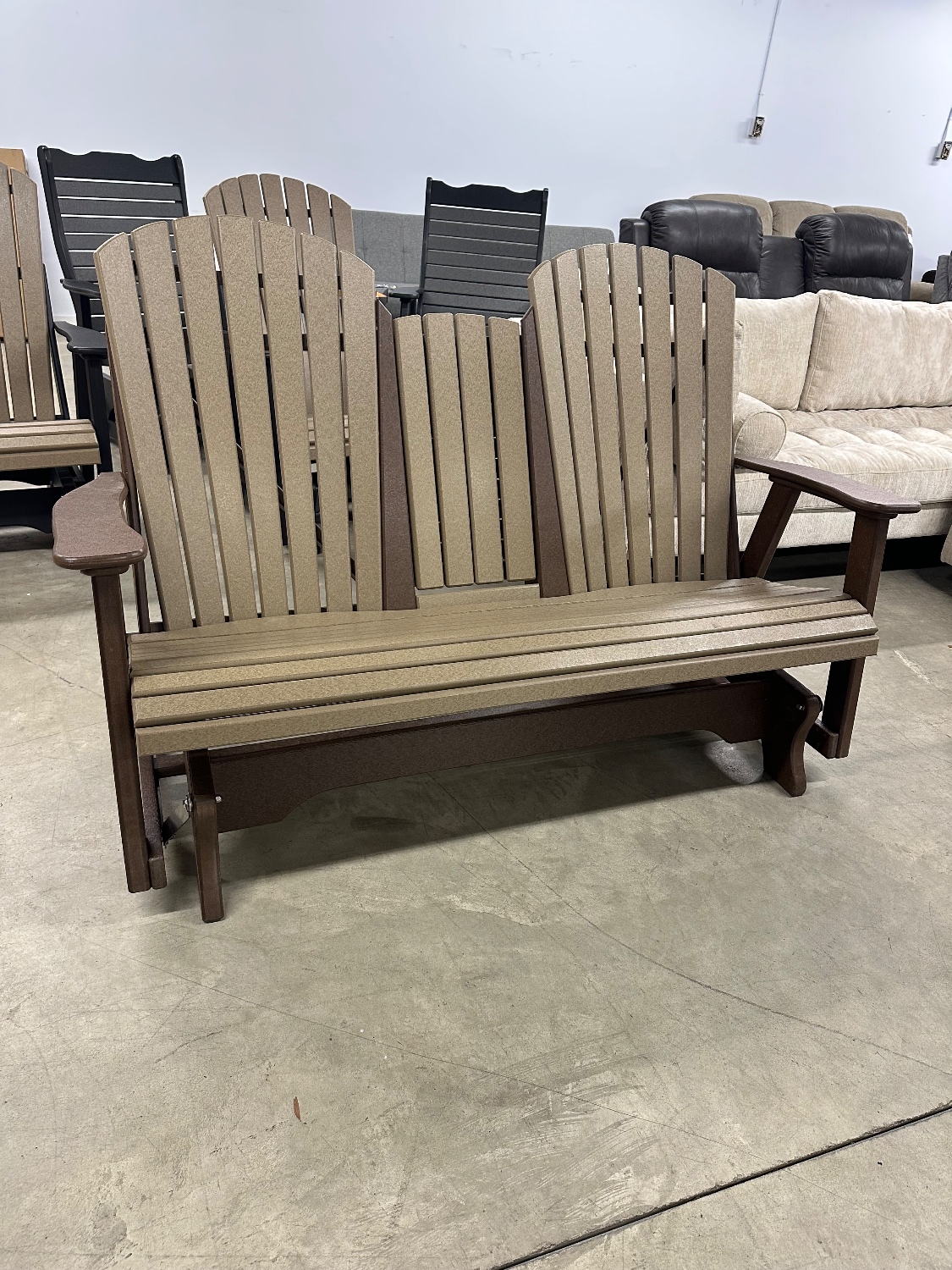 Amish Polywood Outdoor Glider - Delivery and Financing Available! image | Ivy Store
