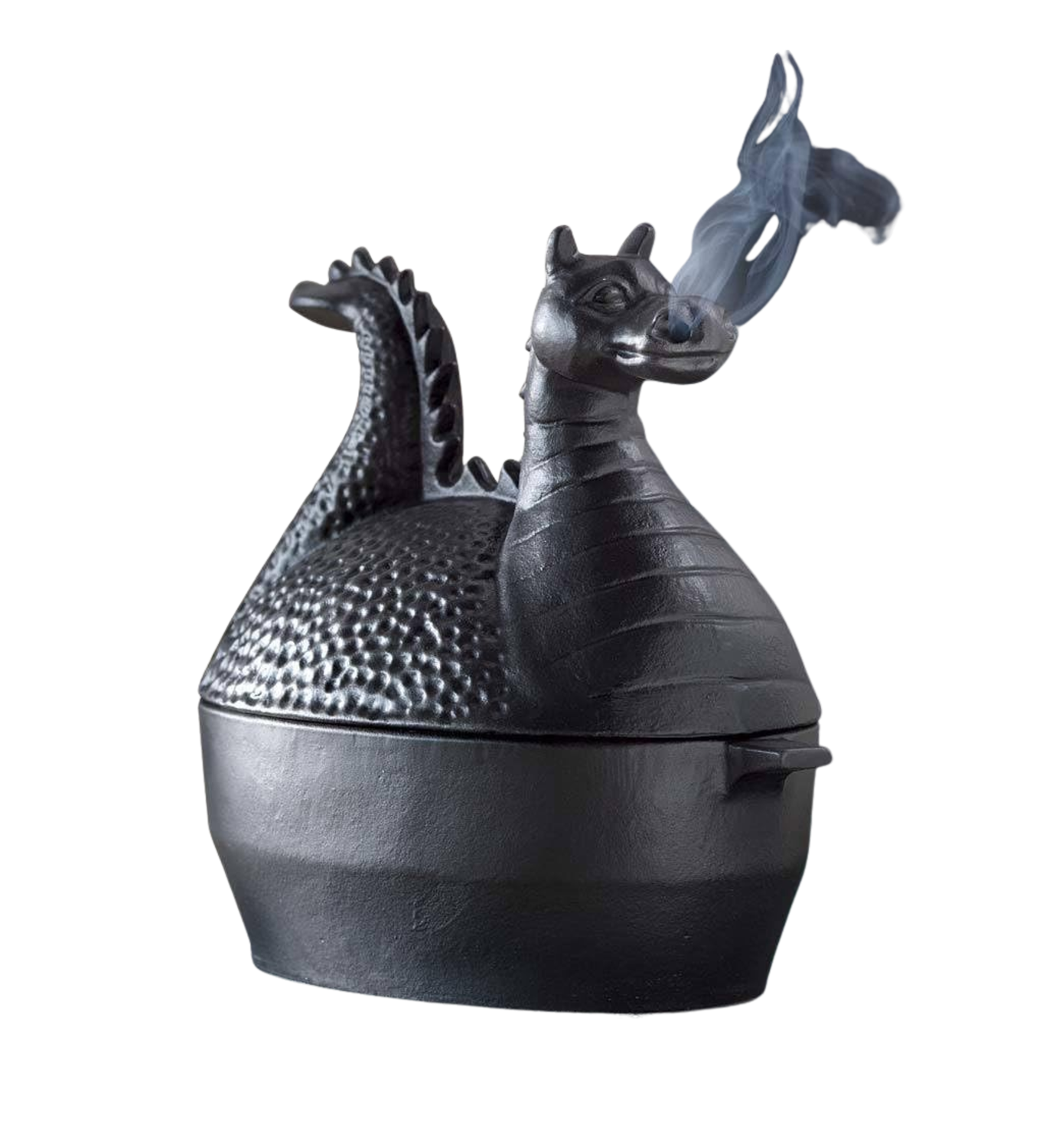 Cast Iron Rust Resistant Dragon Wood Stove Steamer in Matte Black image | Ivy Store