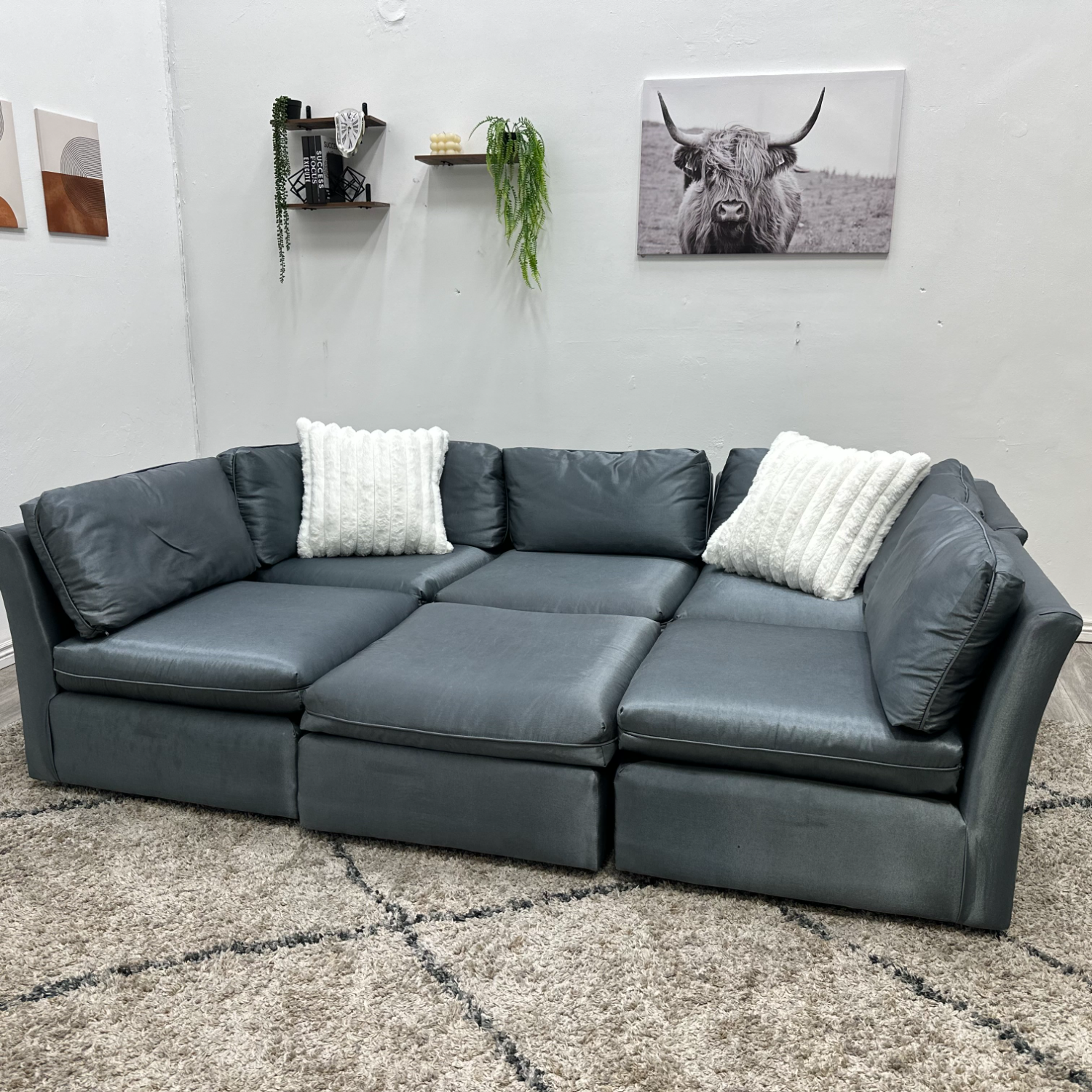 Modular Sectional Couch Velvet - Free Delivery  Image #1 | Ivy Store