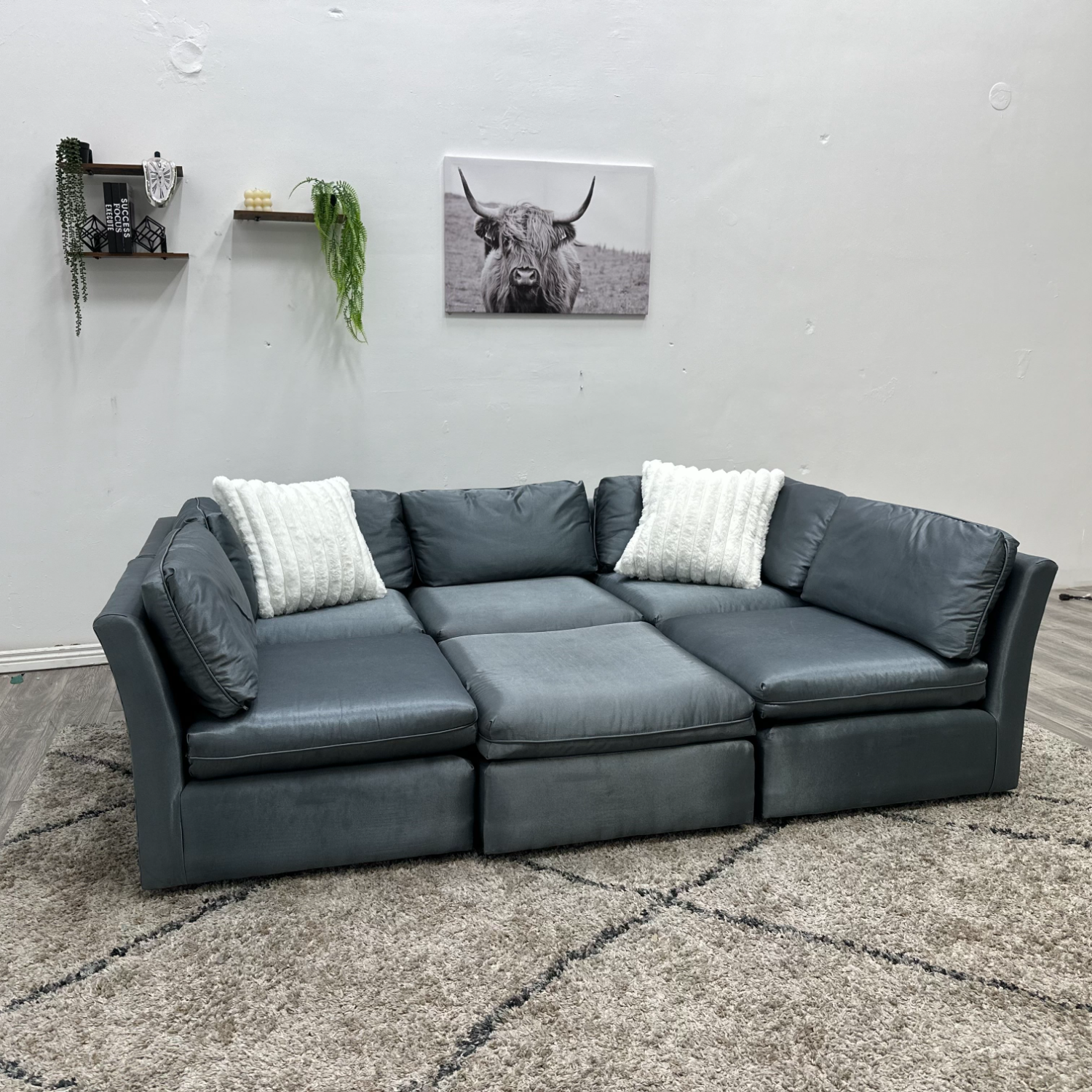 Modular Sectional Couch Velvet - Free Delivery  Image #2 | Ivy Store