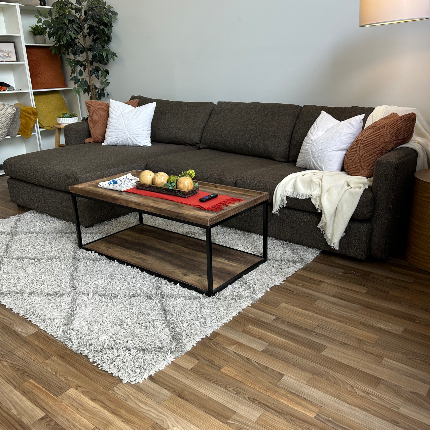 Crate & Barrel look alike Bassett Allure sectional Sofa w/ Chaise Image #2 | Ivy Store