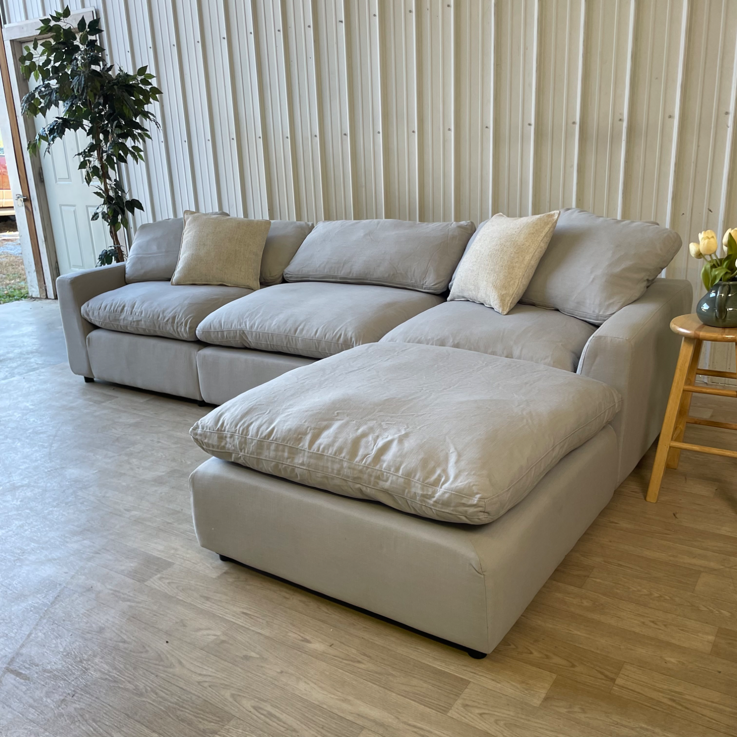 happy homes Sky Cloud Reversible Sofa w/ Chaise Image #2 | Ivy Store