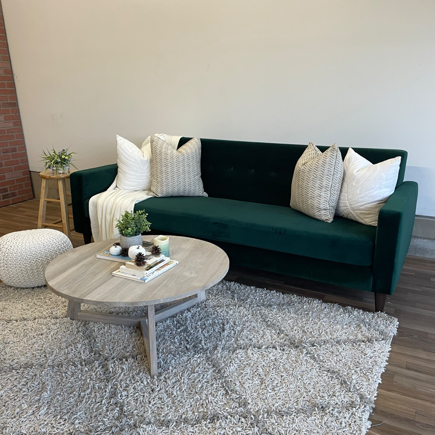 Joybird Korver Royal Evergreen Velvet Sofa Image #1 | Ivy Store