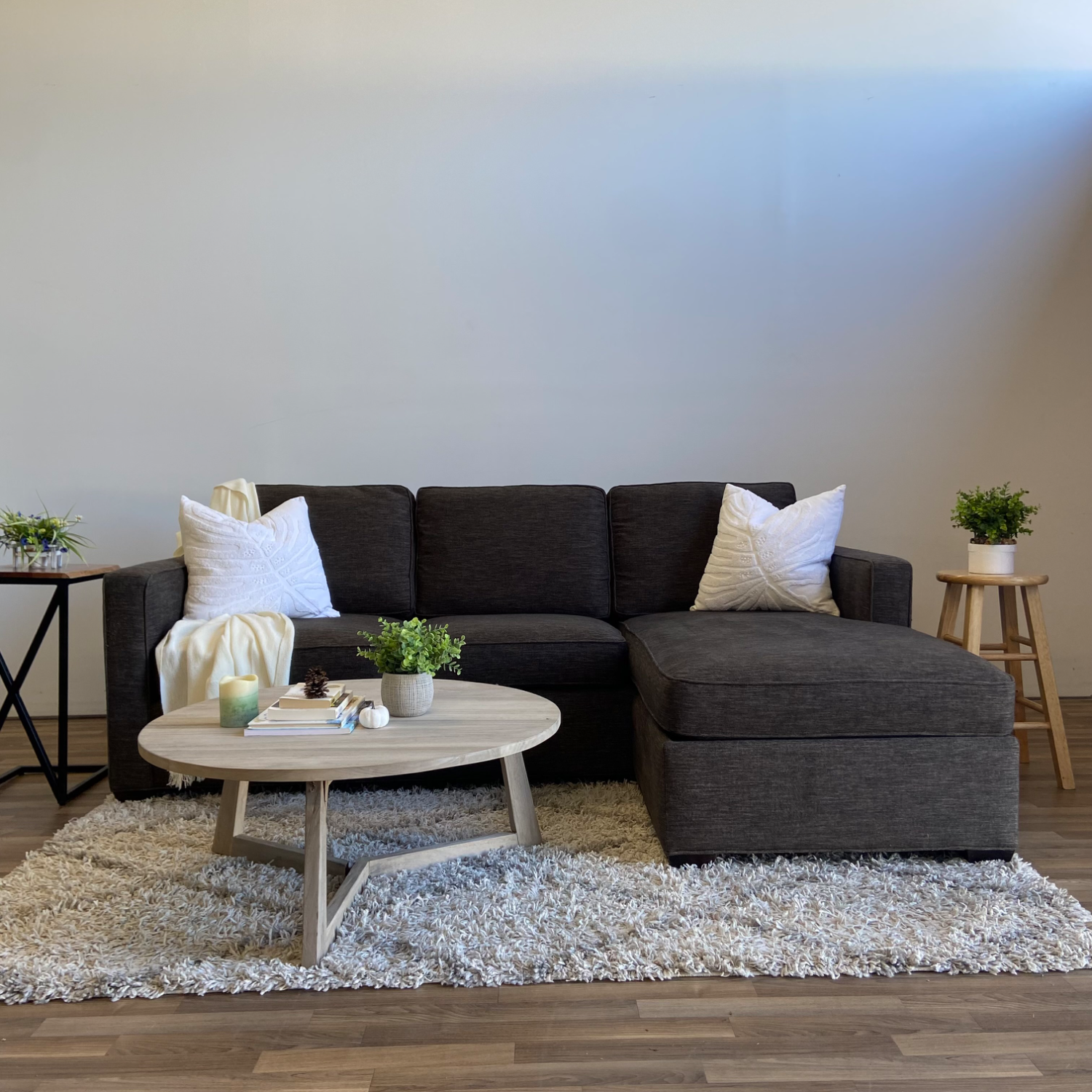 Crate & Barrel Barrett 2 Piece reversible Sectional  Image #1 | Ivy Store