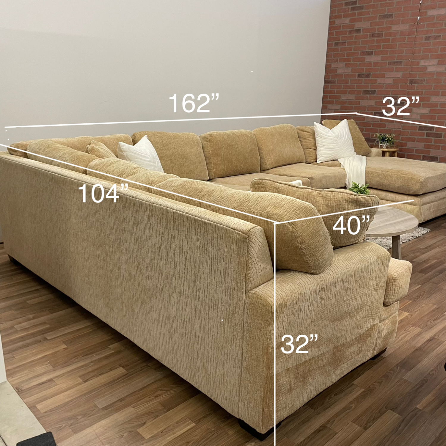 Sectional Couch Beige - Delivery Available Image #2 | Ivy Store