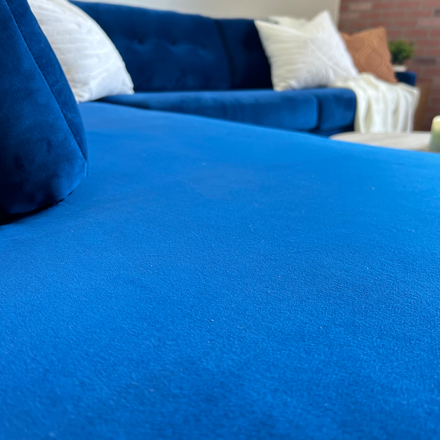 Joybird Hopson Bumper Chiase Sleeper Sectional in Blue  image | Ivy Store