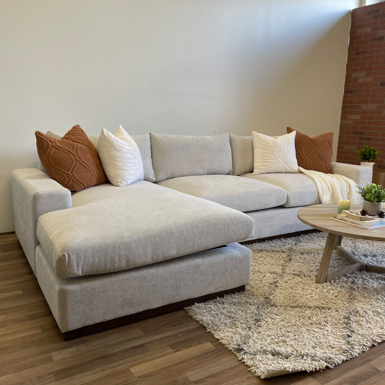 Joybird Holt Gray 2 Piece Sectional Image #1 | Ivy Store