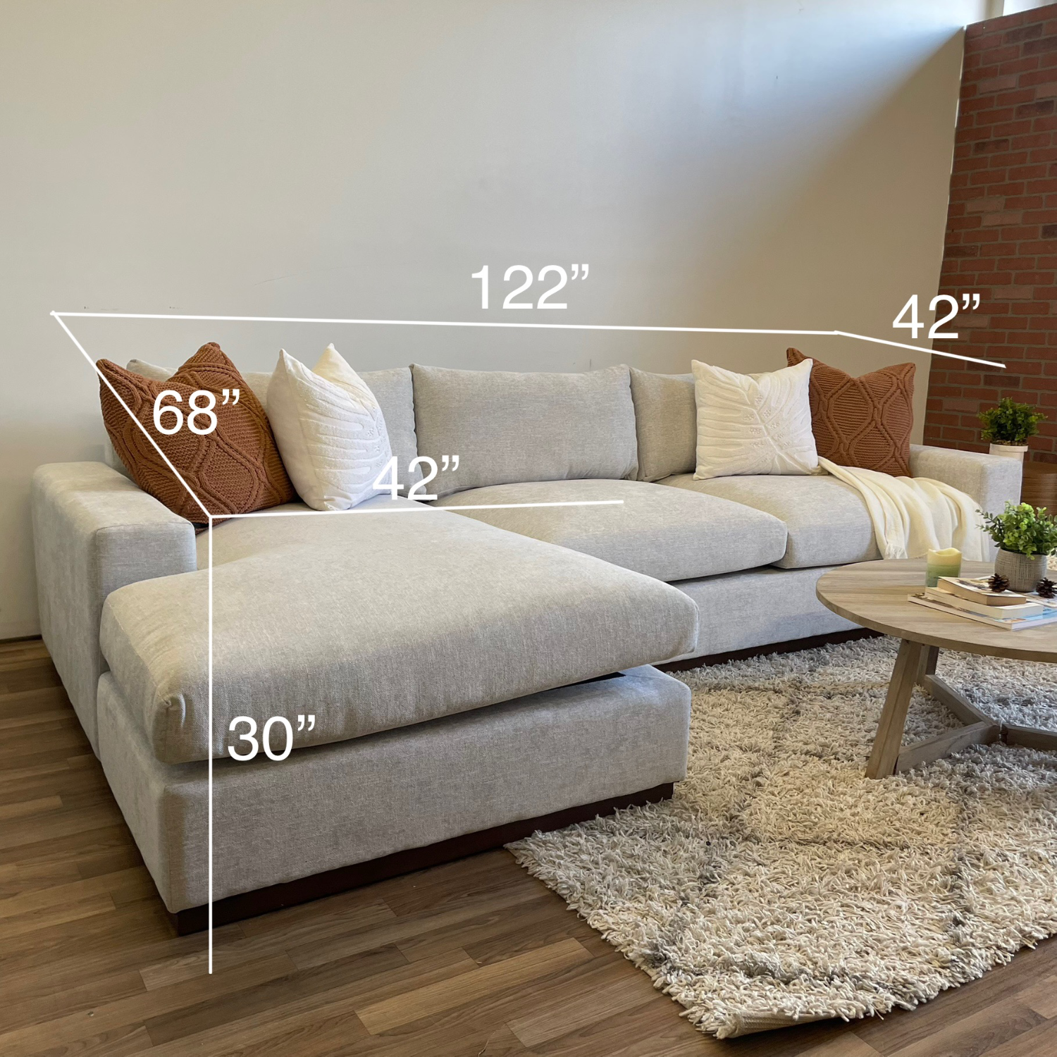 Joybird Holt Gray 2 Piece Sectional Image #2 | Ivy Store