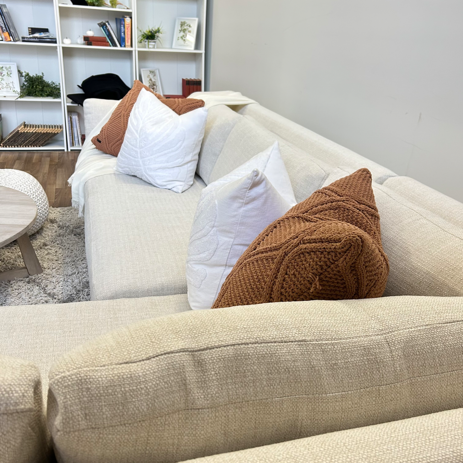 West Elm Marin 2 Piece Sectional in Cream image | Ivy Store