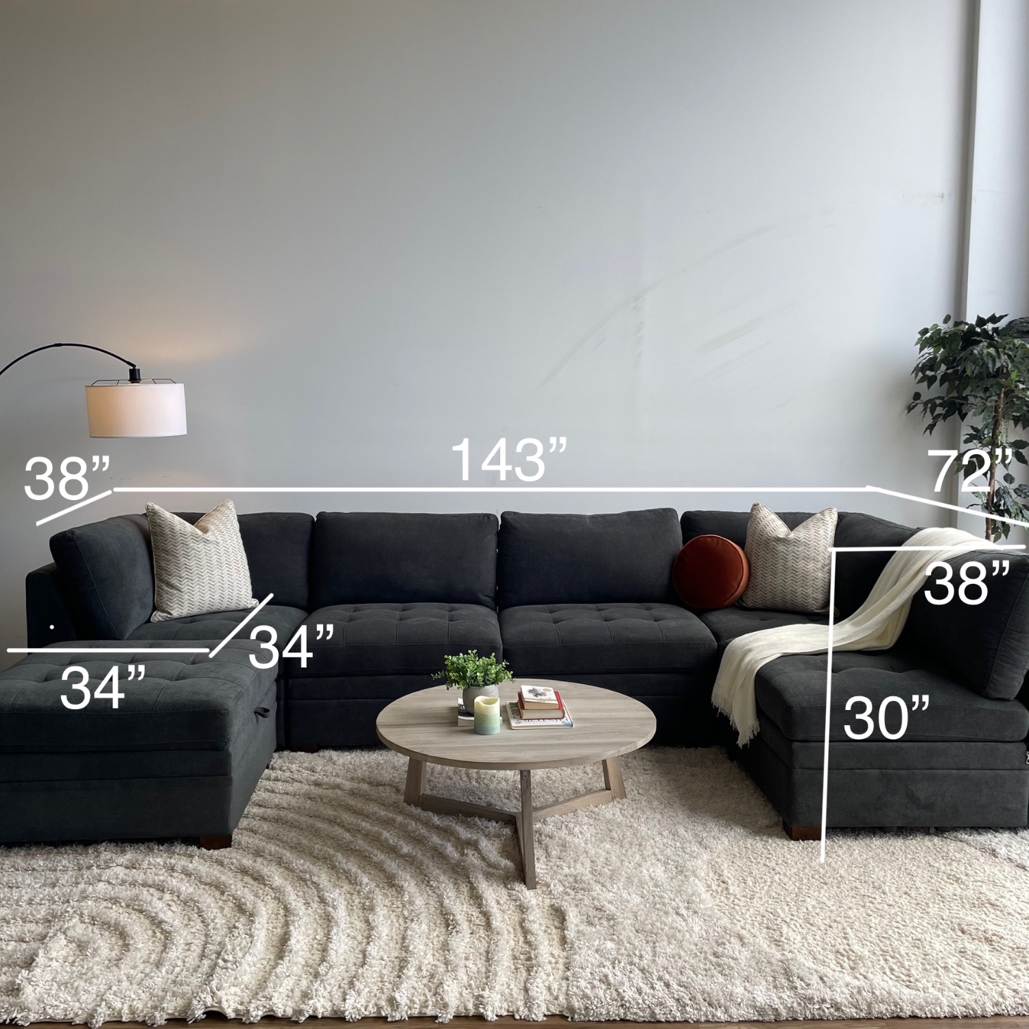 Thomasville Tisdale Sectional couch Modular Image #2 | Ivy Store
