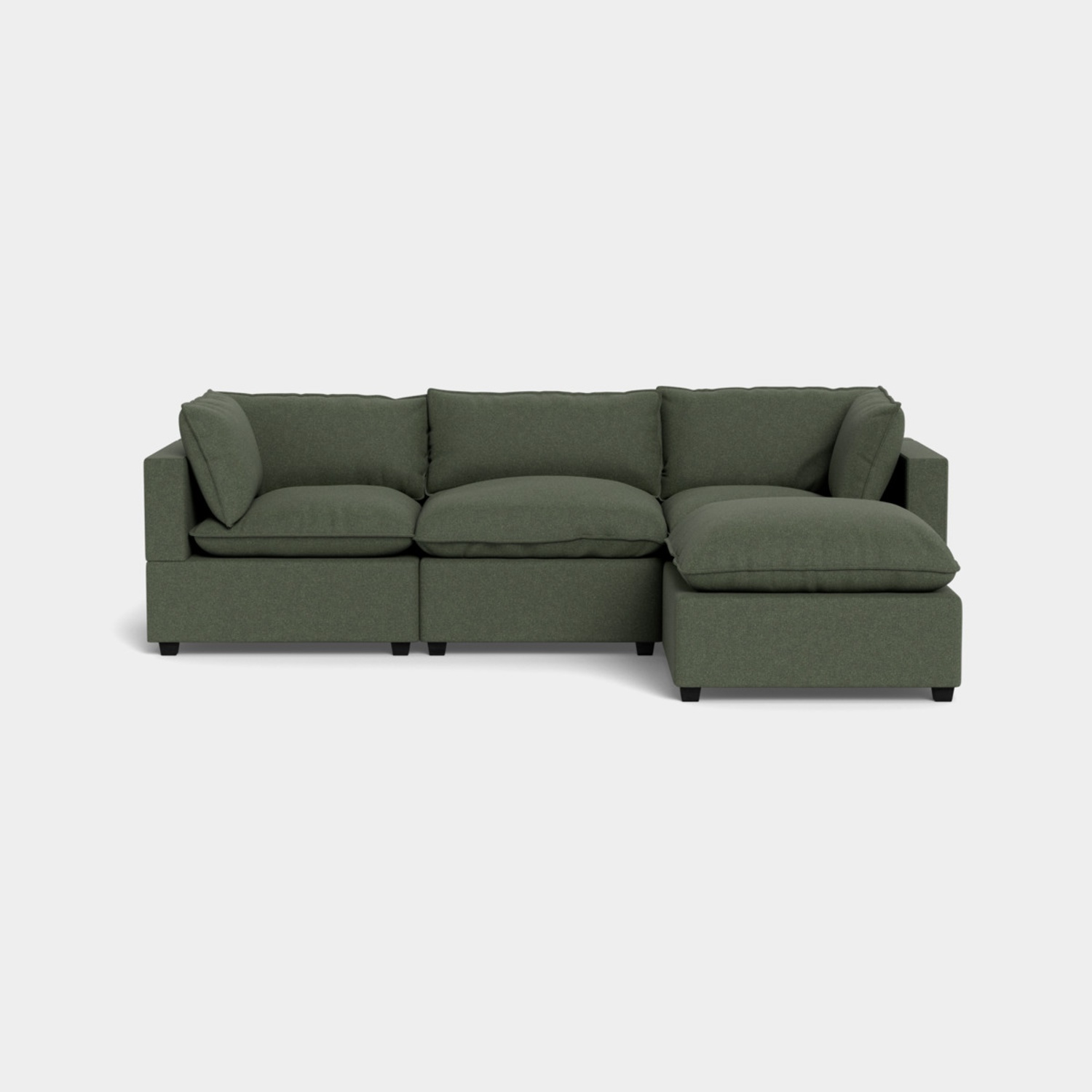 Albany Park Kova Modular 4 Pc sectional in Spruce Performance Chenille Image #1 | Ivy Store
