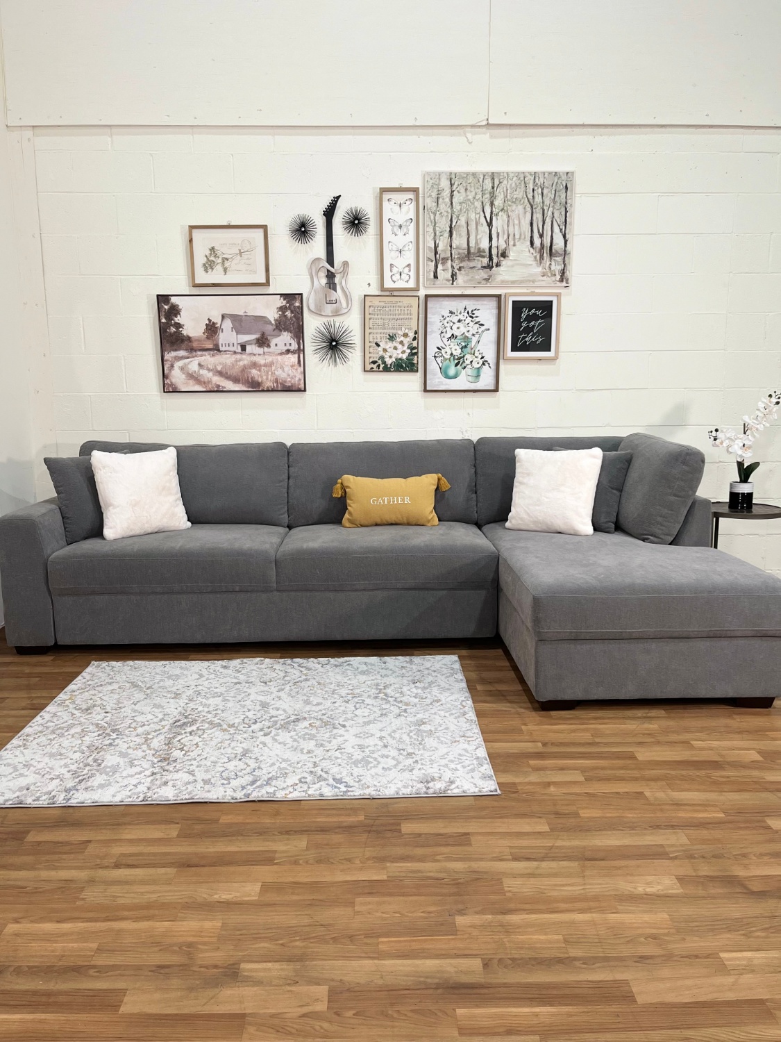 Camlin Convertible Sleeper Sectional w/Chaise (Like-New) | Free Delivery! 🚛 image | Ivy Store