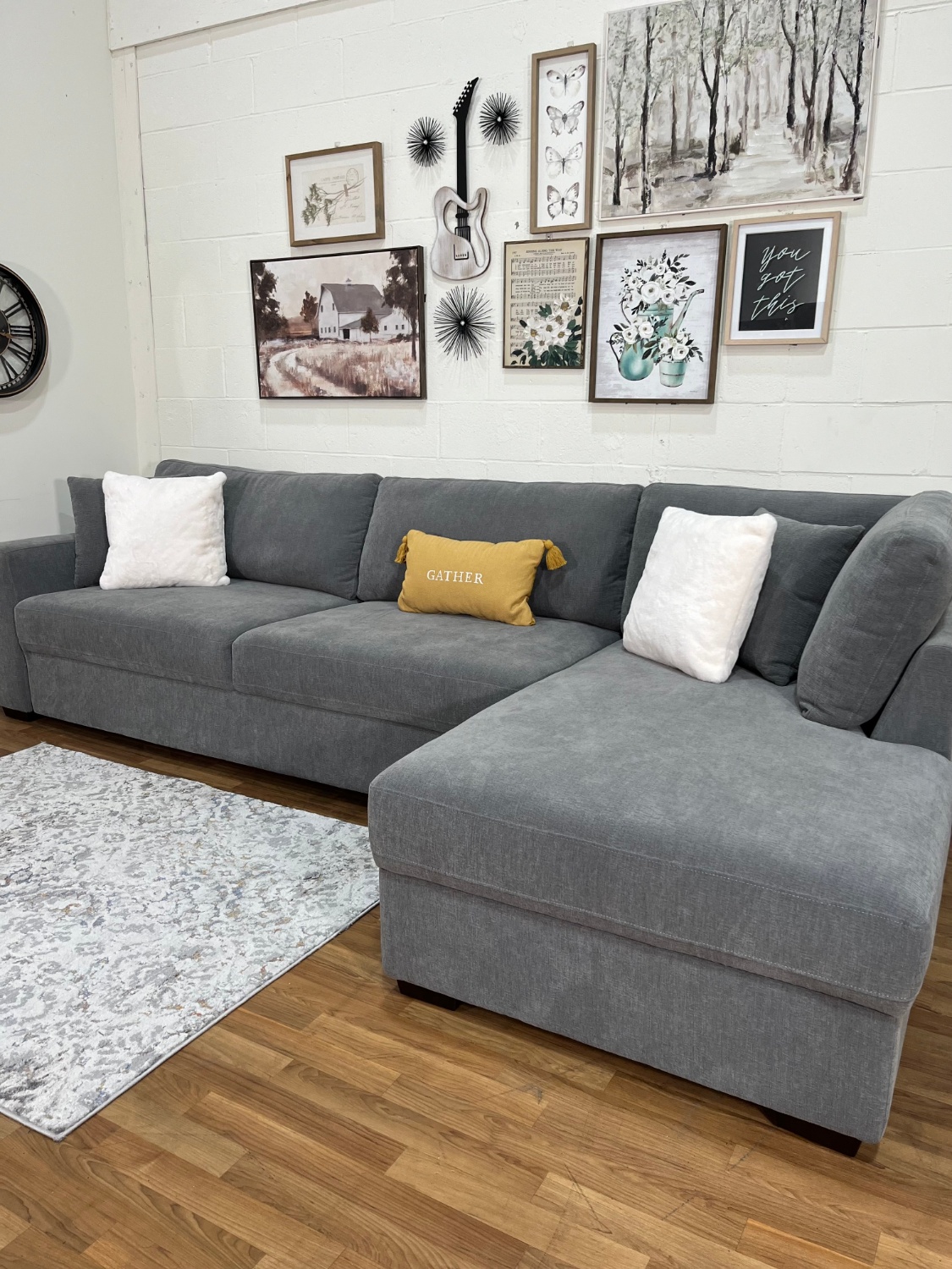 Camlin Convertible Sleeper Sectional w/Chaise (Like-New) | Free Delivery! 🚛 image | Ivy Store