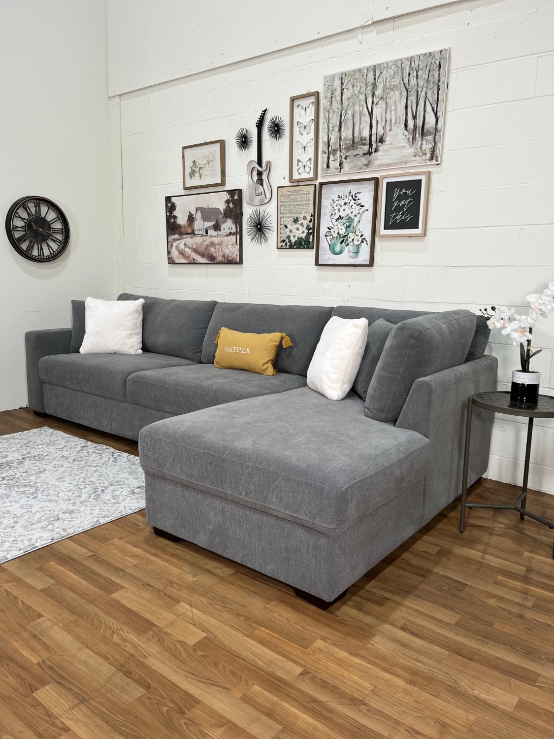 Camlin Convertible Sleeper Sectional w/Chaise (Like-New) | Free Delivery! 🚛 image | Ivy Store