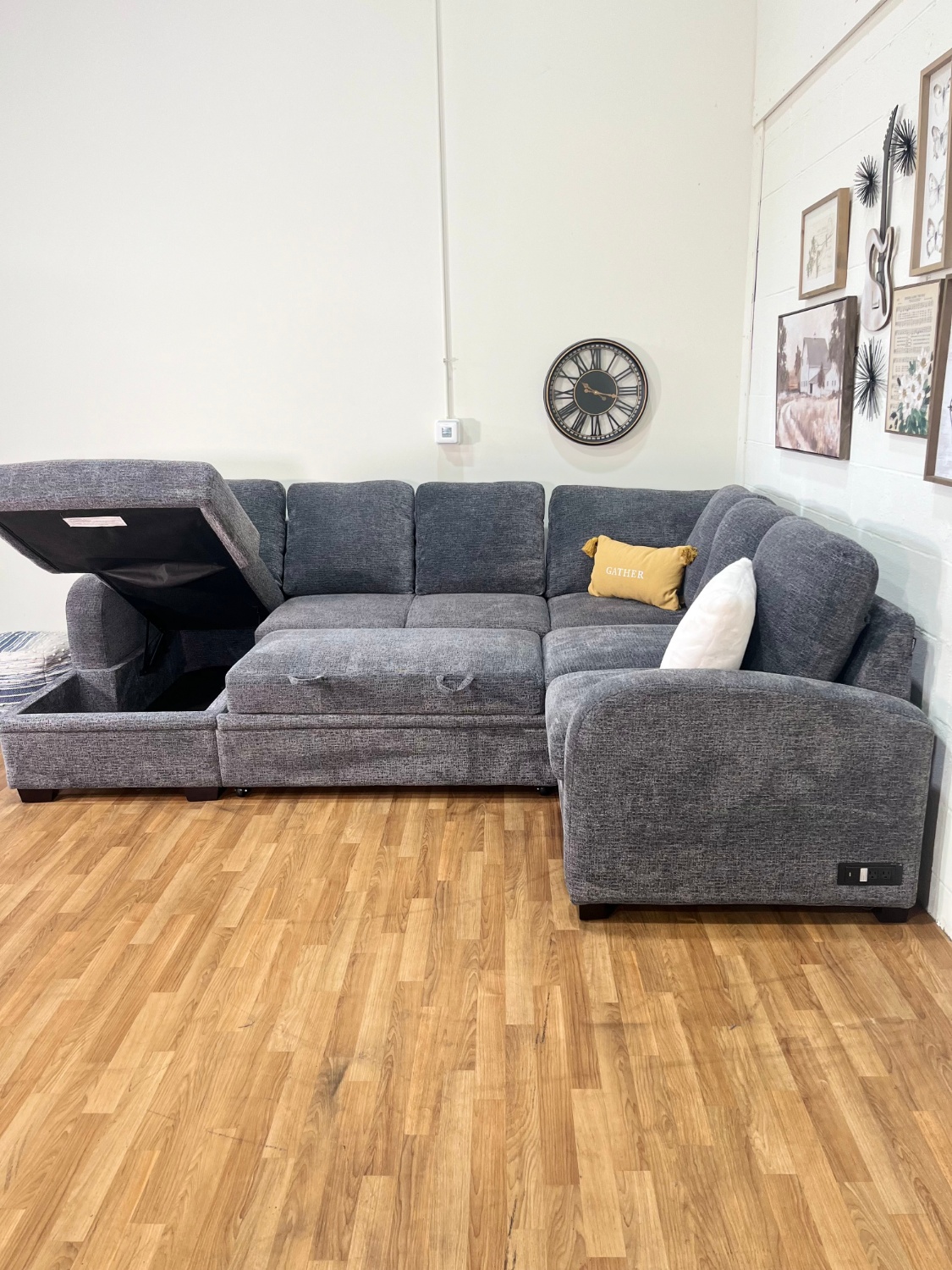 Like-New Coddle Aria Sleeper Sectional w/ Storage Chaise | Free Delivery Image #2 | Ivy Store