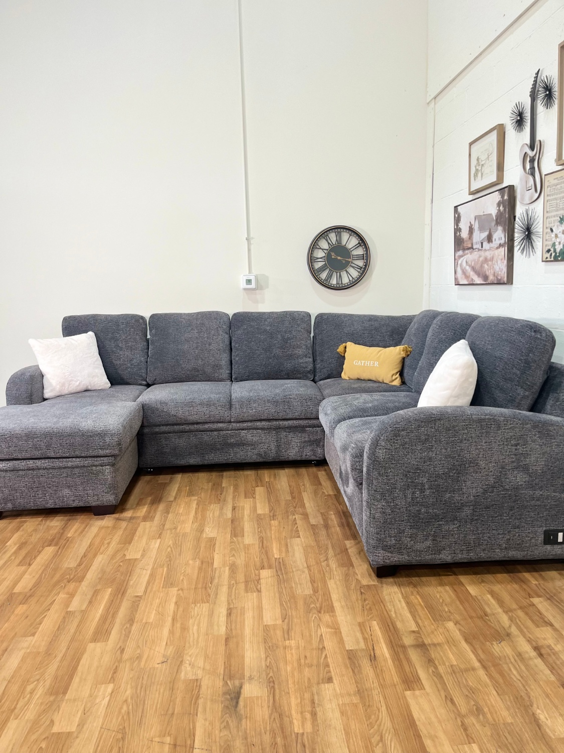 Like-New Coddle Aria Sleeper Sectional w/ Storage Chaise | Free Delivery Image #1 | Ivy Store
