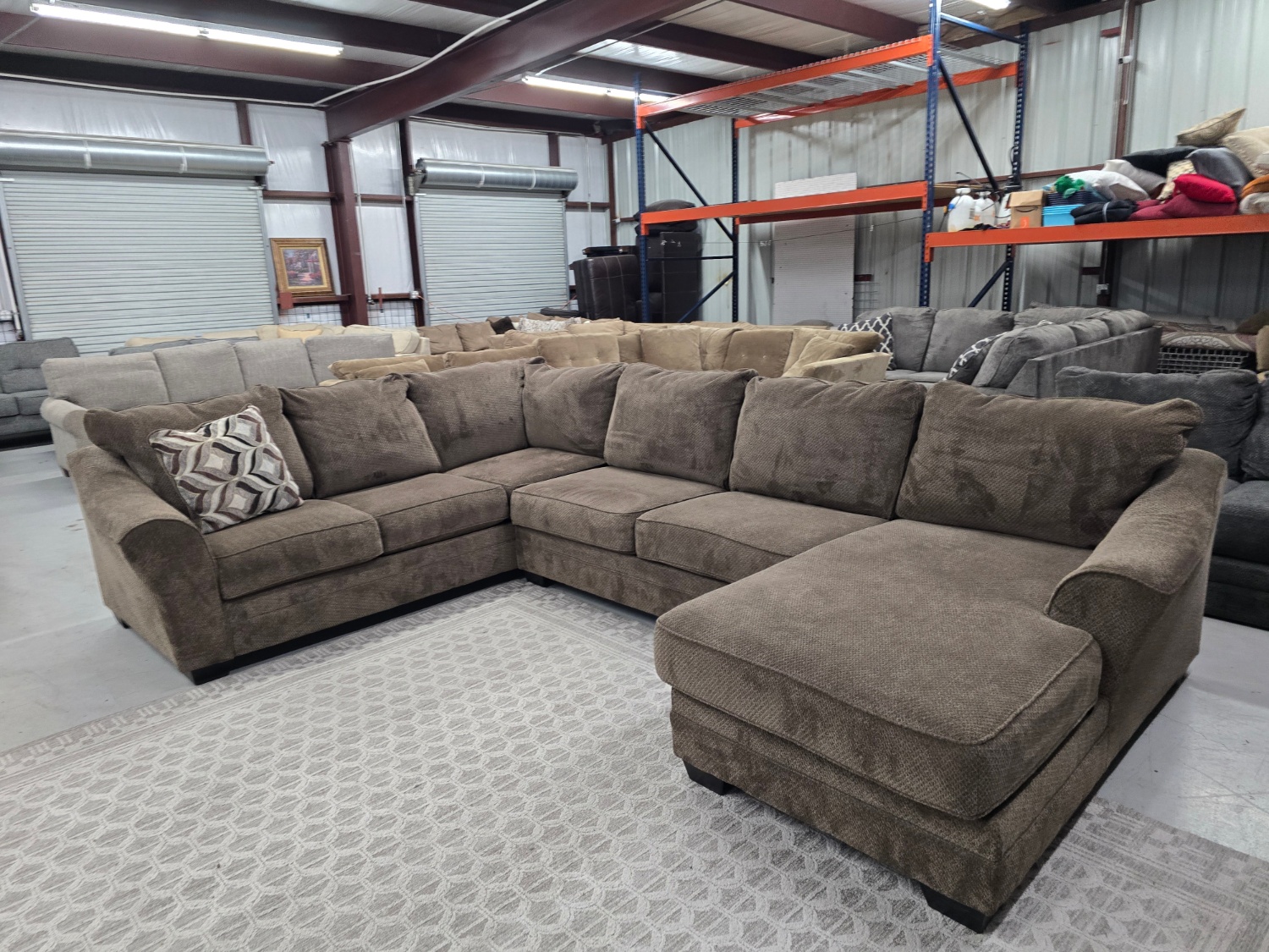 Nice U-shaped brown sectional couch 🚛 CAN DELIVER THE SAME DAY 🚚 Image #2 | Ivy Store