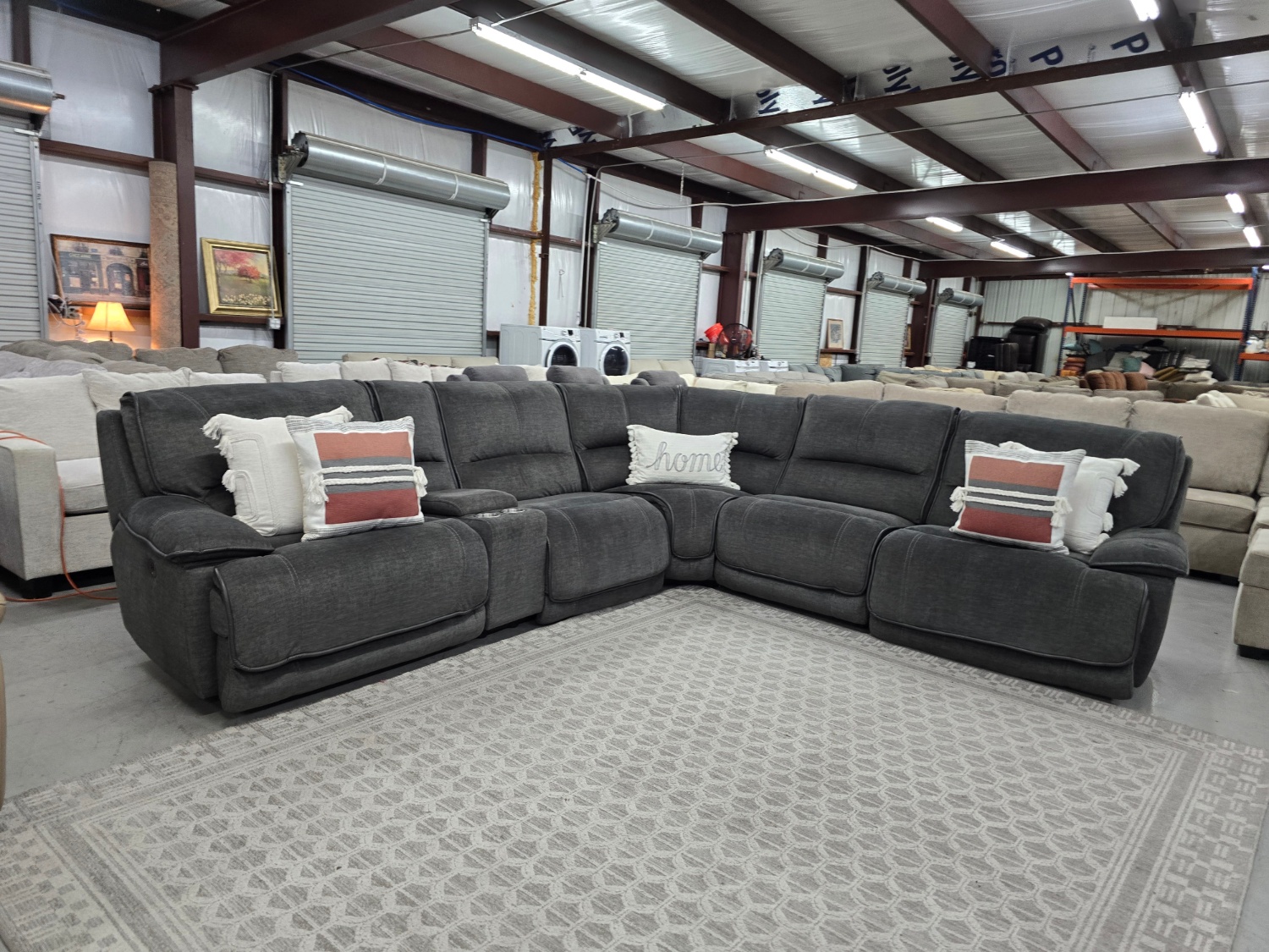 Gray Reclining Sectional Couch 🚛 CAN DELIVER TODAY 🚚 Image #1 | Ivy Store