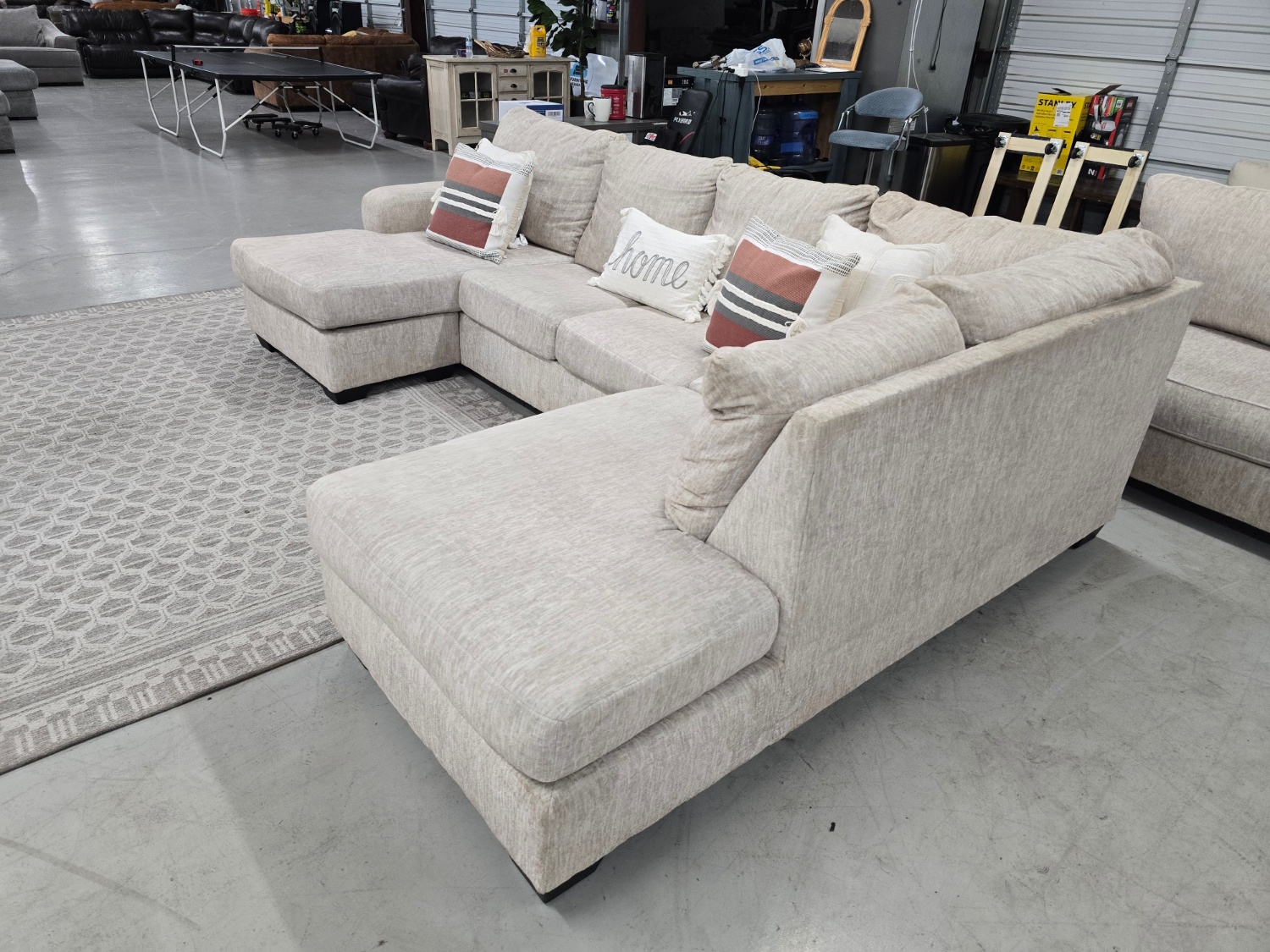 Beautiful Beige U-Shaped Sectional Couch From Ashley Furniture 🚛 CAN DELIVER TODAY 🚚 image | Ivy Store
