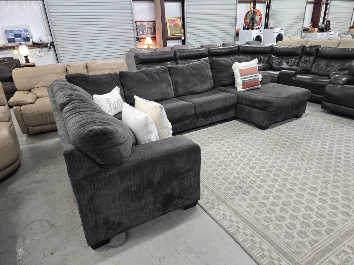 Big U-shaped Gray Sectional Couch From Ashley Furniture 🚛 CAN DELIVER TODAY 🚚 image | Ivy Store