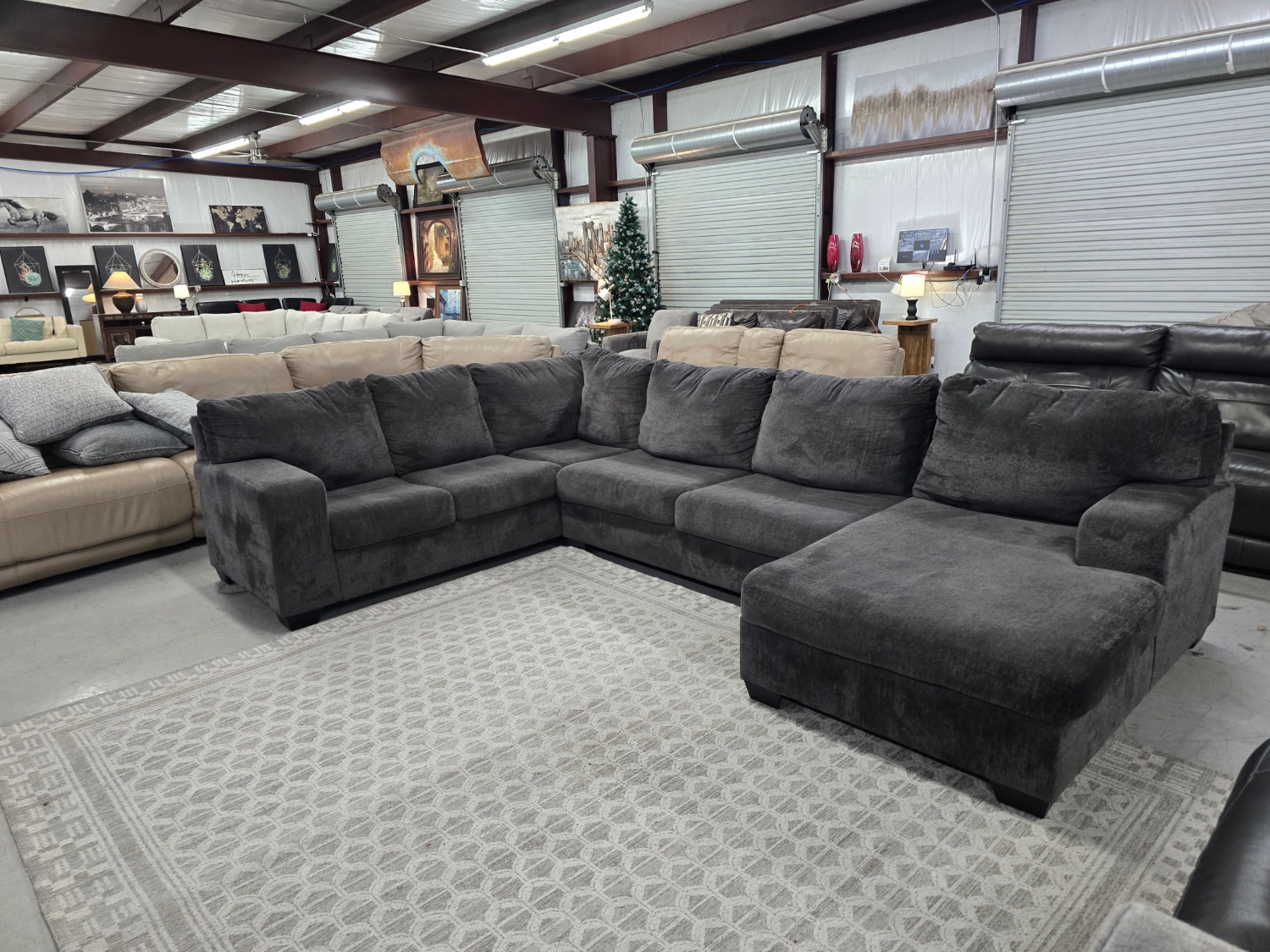 Big U-shaped Gray Sectional Couch From Ashley Furniture 🚛 CAN DELIVER TODAY 🚚 image | Ivy Store