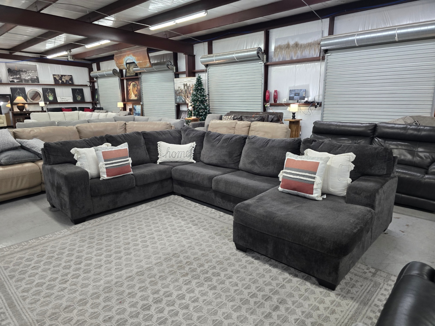 Big U-shaped Gray Sectional Couch From Ashley Furniture 🚛 CAN DELIVER TODAY 🚚 image | Ivy Store