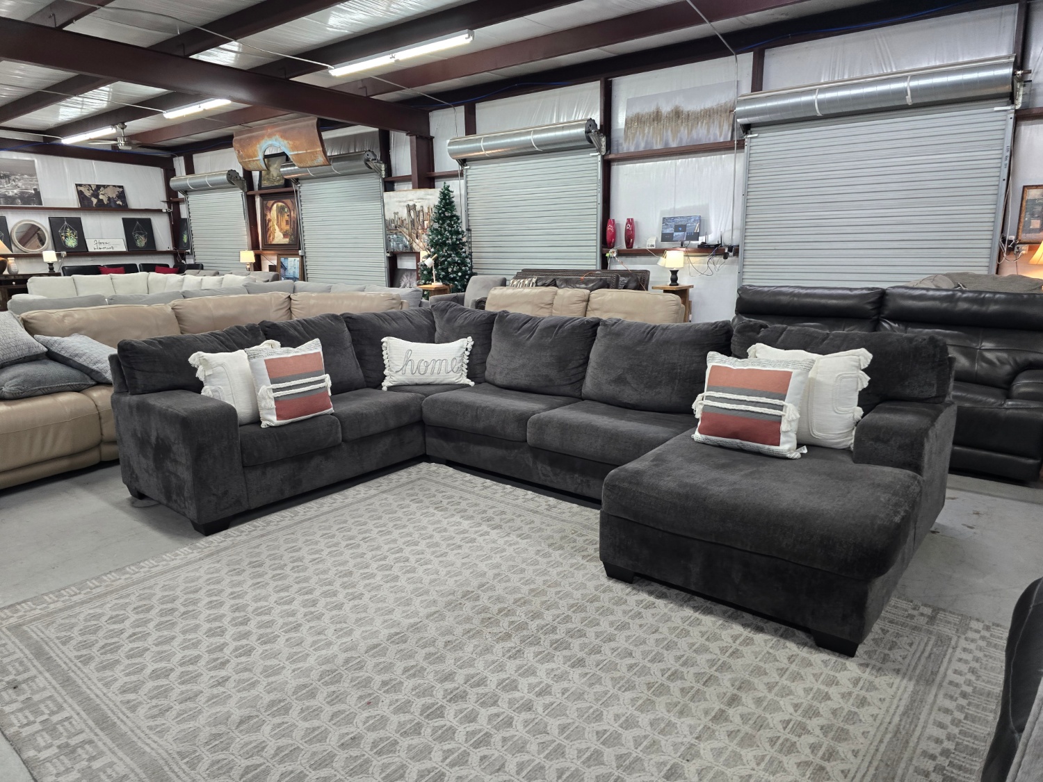 Big U-shaped Gray Sectional Couch From Ashley Furniture 🚛 CAN DELIVER TODAY 🚚 image | Ivy Store