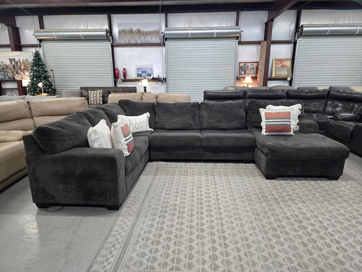 Big U-shaped Gray Sectional Couch From Ashley Furniture 🚛 CAN DELIVER TODAY 🚚 image | Ivy Store