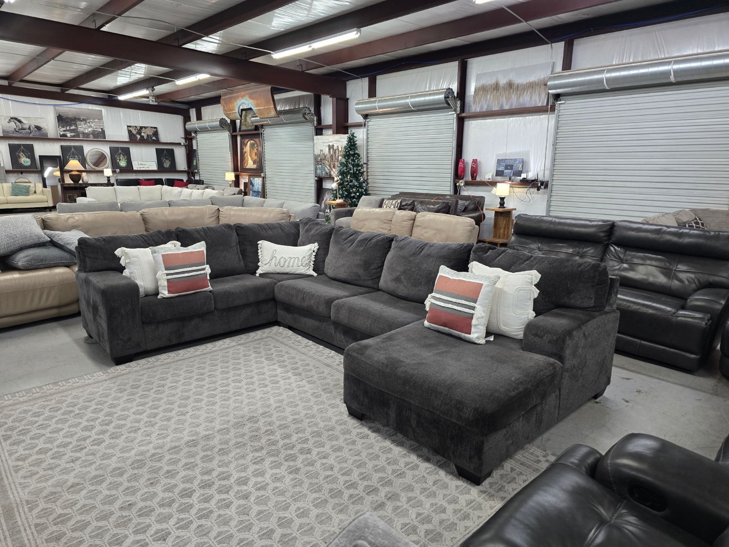 Big U-shaped Gray Sectional Couch From Ashley Furniture 🚛 CAN DELIVER TODAY 🚚 image | Ivy Store