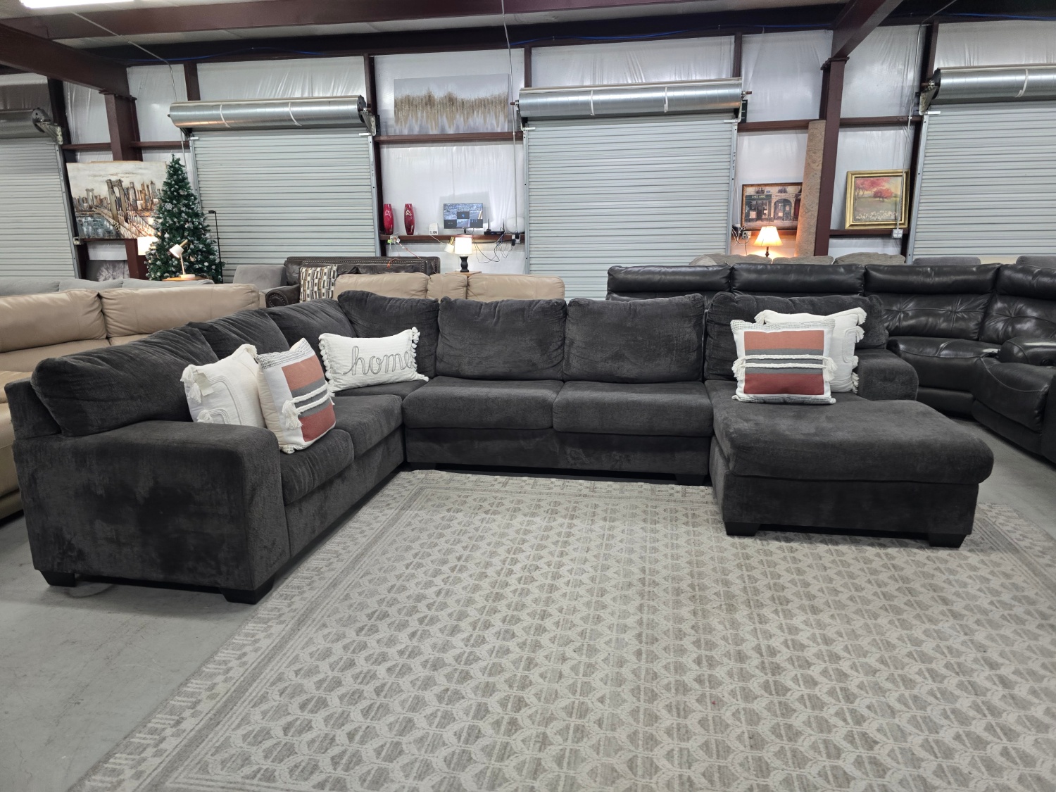 Big U-shaped Gray Sectional Couch From Ashley Furniture 🚛 CAN DELIVER TODAY 🚚 image | Ivy Store