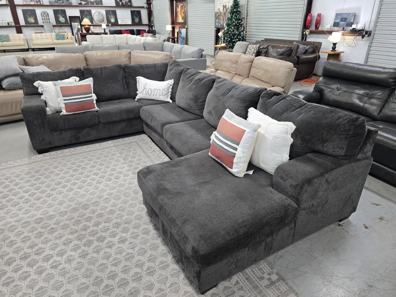 Big U-shaped Gray Sectional Couch From Ashley Furniture 🚛 CAN DELIVER TODAY 🚚 image | Ivy Store