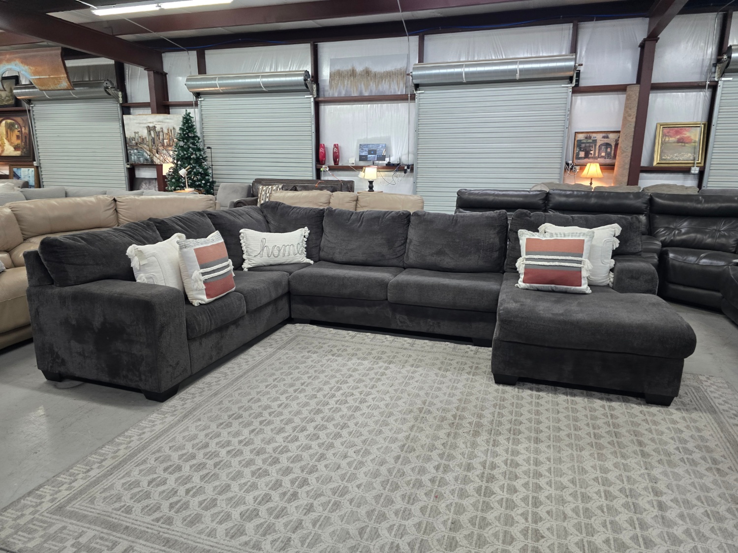 Big U-shaped Gray Sectional Couch From Ashley Furniture 🚛 CAN DELIVER TODAY 🚚 image | Ivy Store