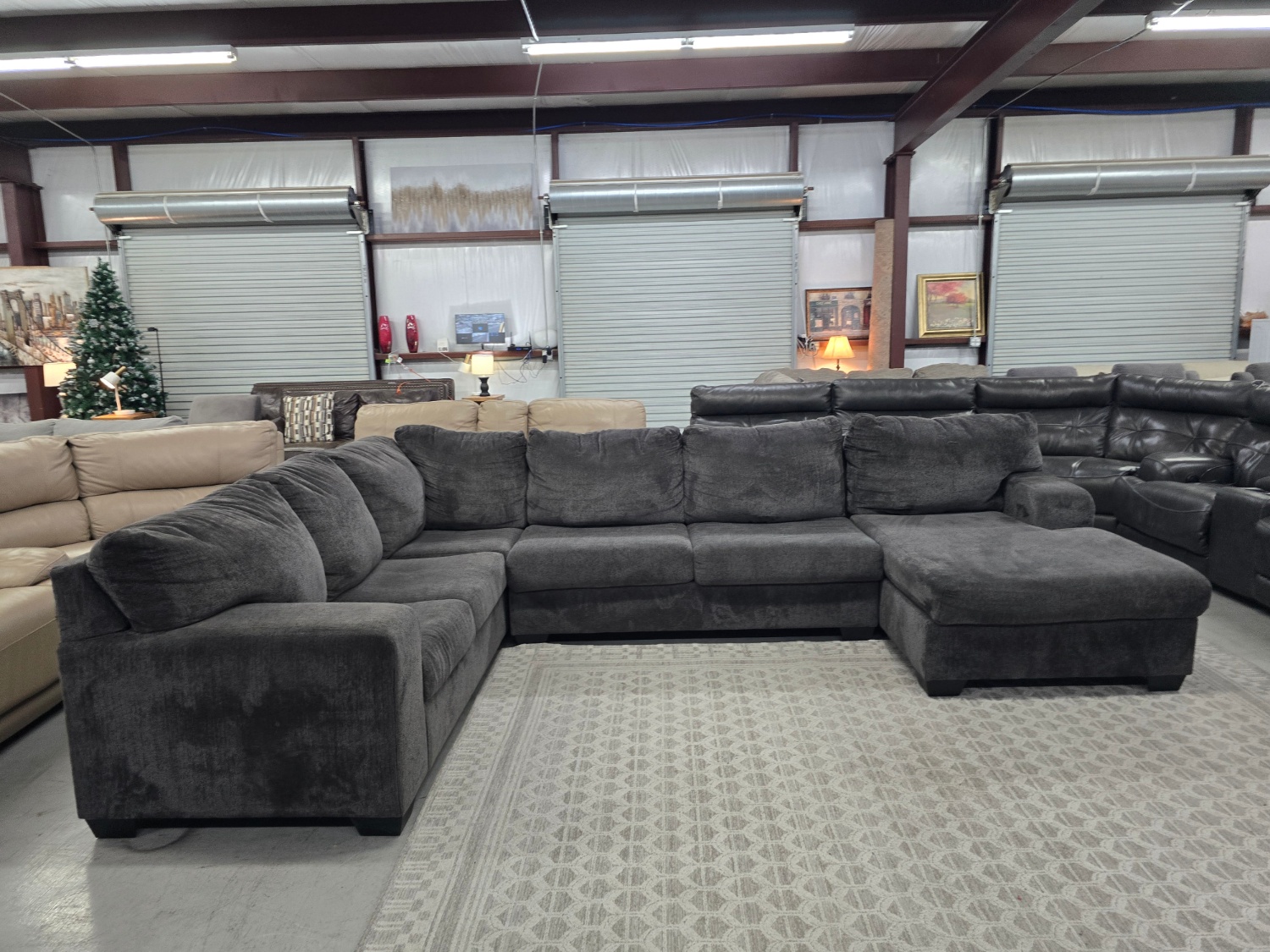 Big U-shaped Gray Sectional Couch From Ashley Furniture 🚛 CAN DELIVER TODAY 🚚 image | Ivy Store