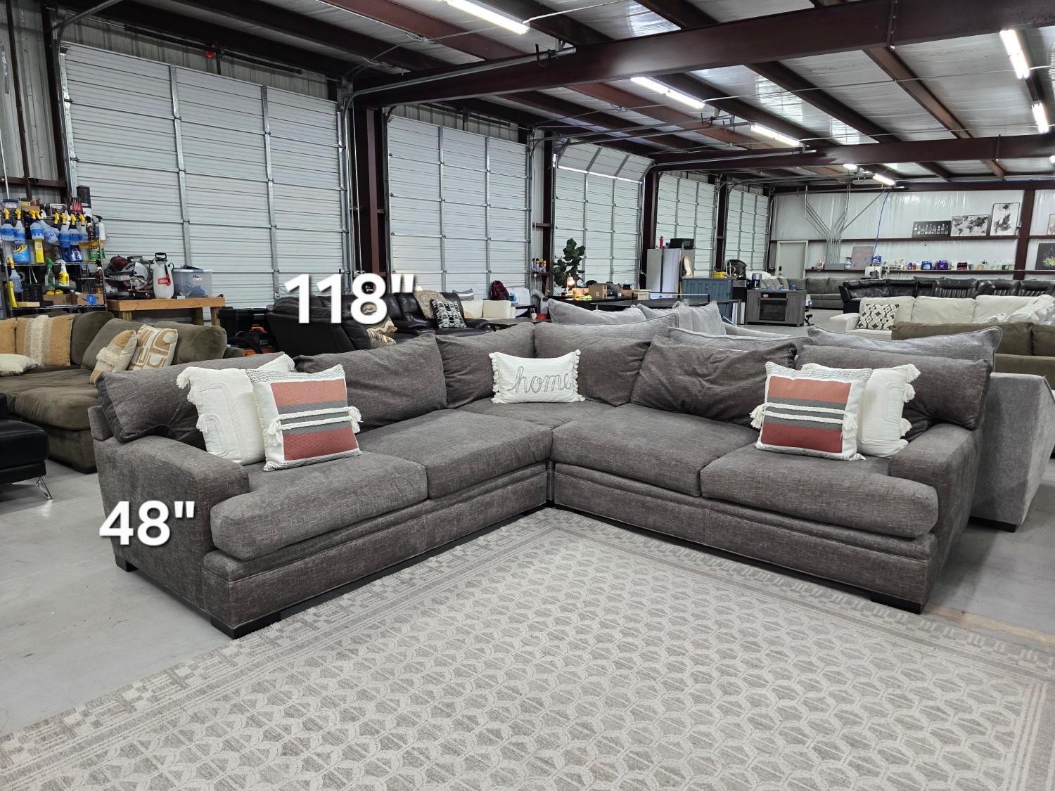Big Comfy Cindy Crawford Sectional 🚛 FAST SAME DAY DELIVERY! 🚚 Image #2 | Ivy Store