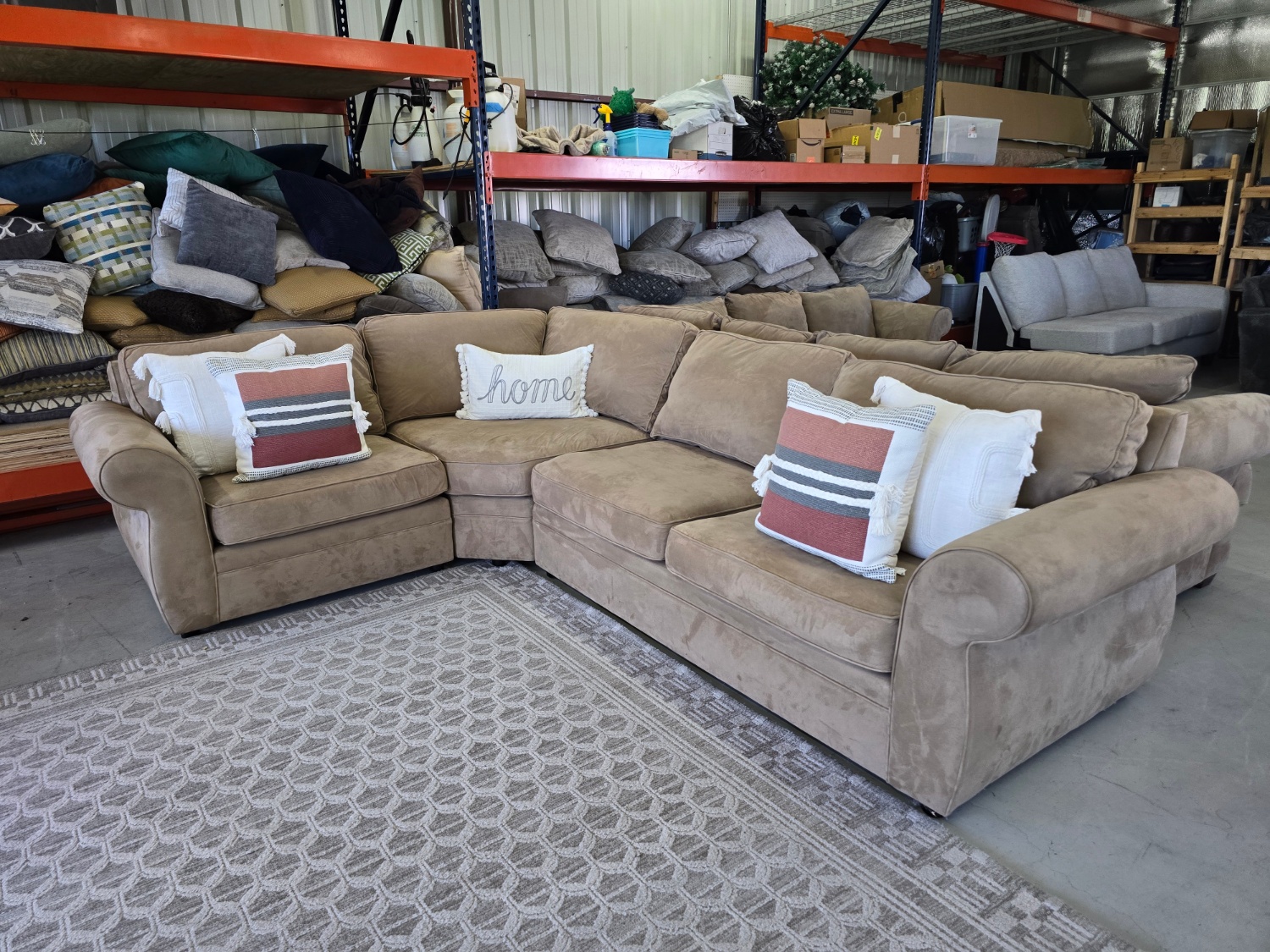 Pottery Barn Pearce 3-PC Roll Arm Sectional Couch 🚛 SAME DAY DELIVERY AVAILABLE 🚚 Image #1 | Ivy Store