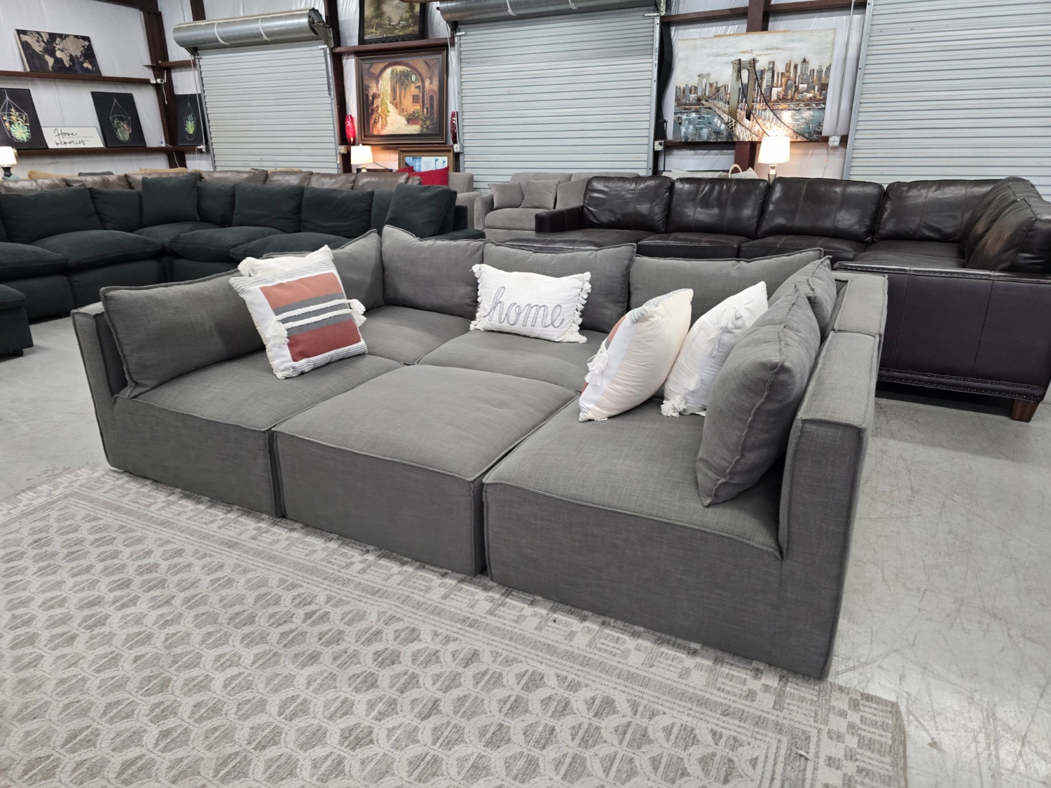 Gray modular sectional 🚛 FAST SAME DAY DELIVERY! 🚚 Image #1 | Ivy Store